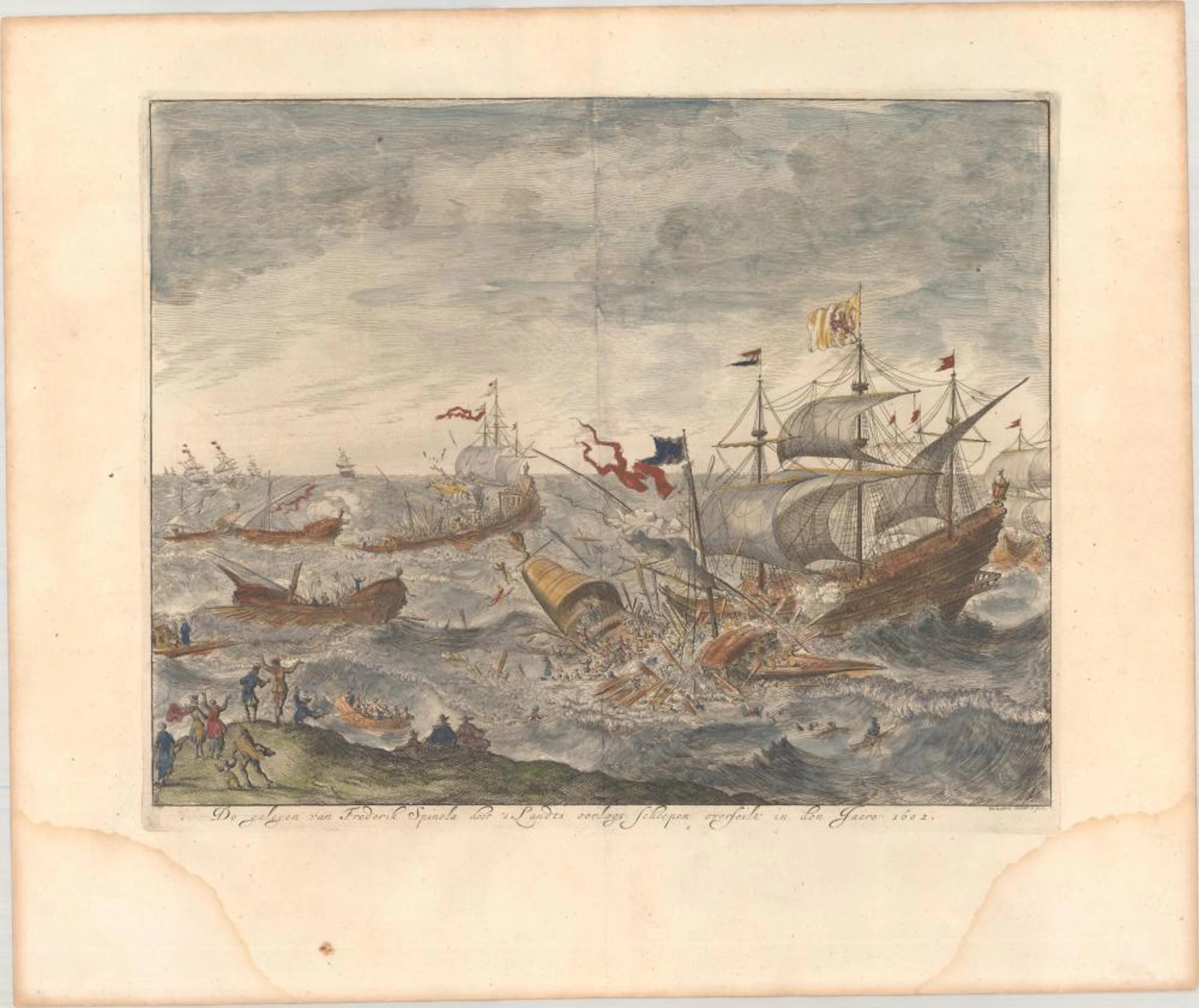 (Engraving - Prints - Ships) De Galeyen van Frederik...