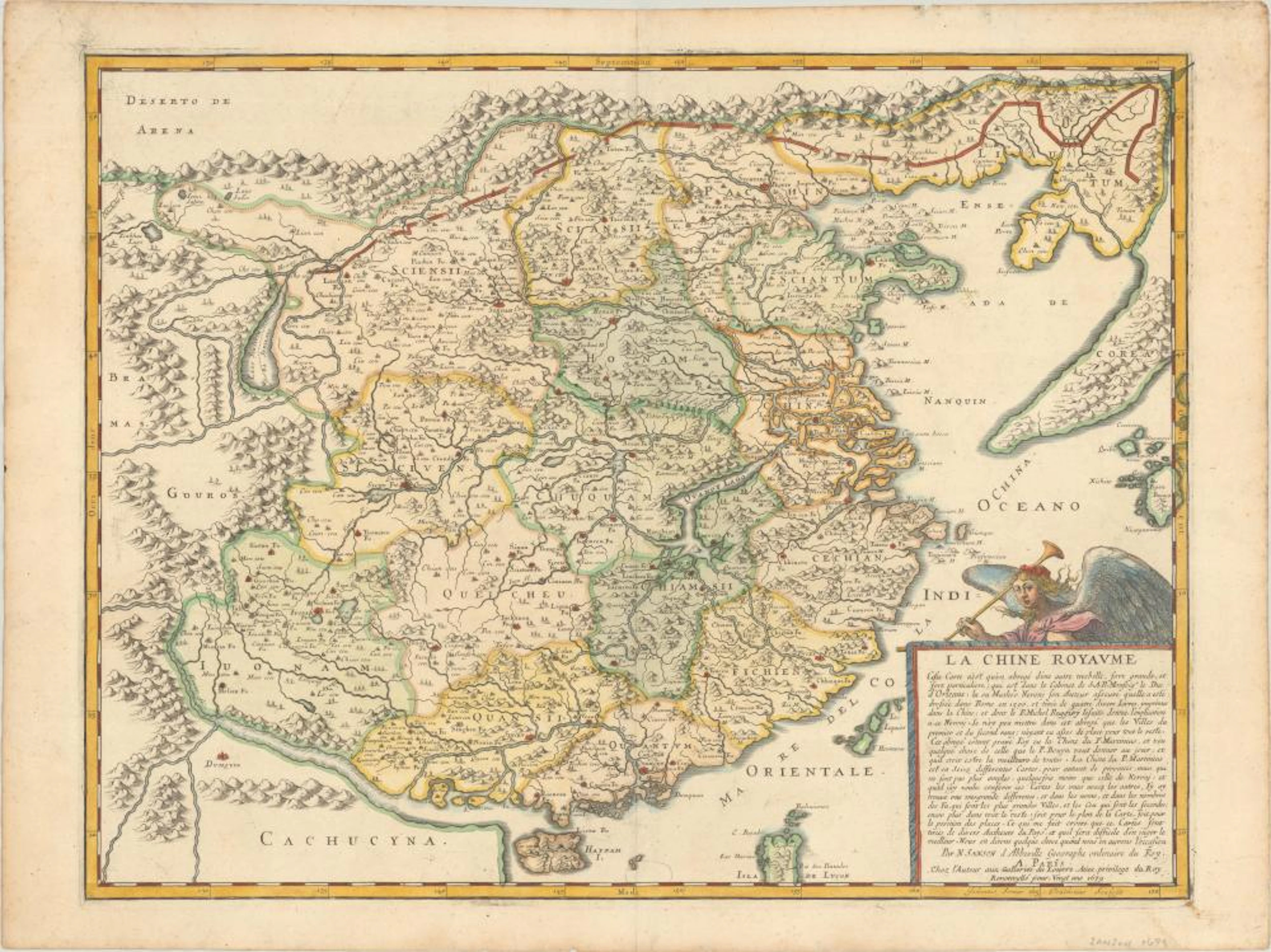 (Map - China & Korea) La Chine Royaume...