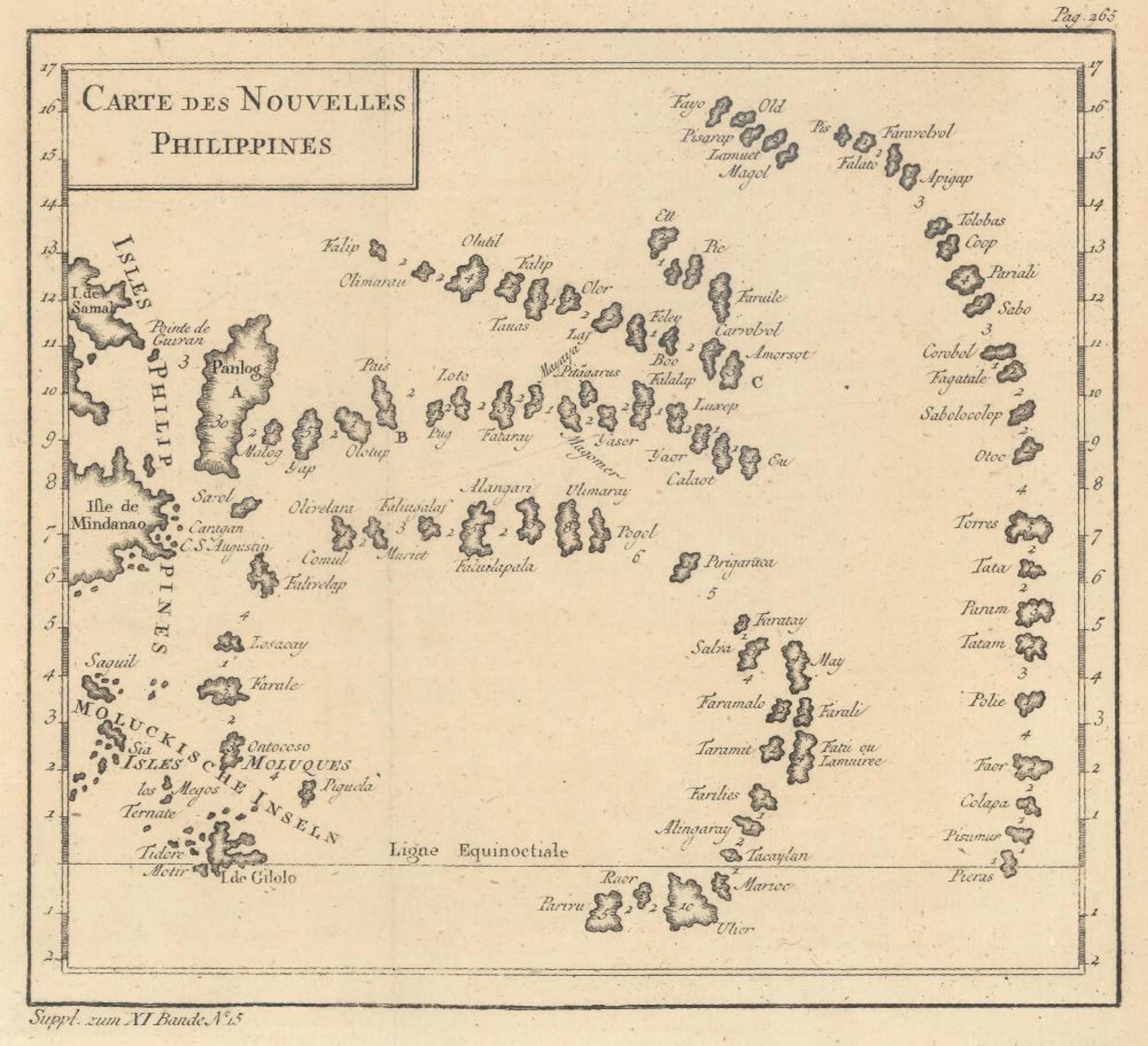 (Map - Philippines) Carte des Nouvelles Philippines
