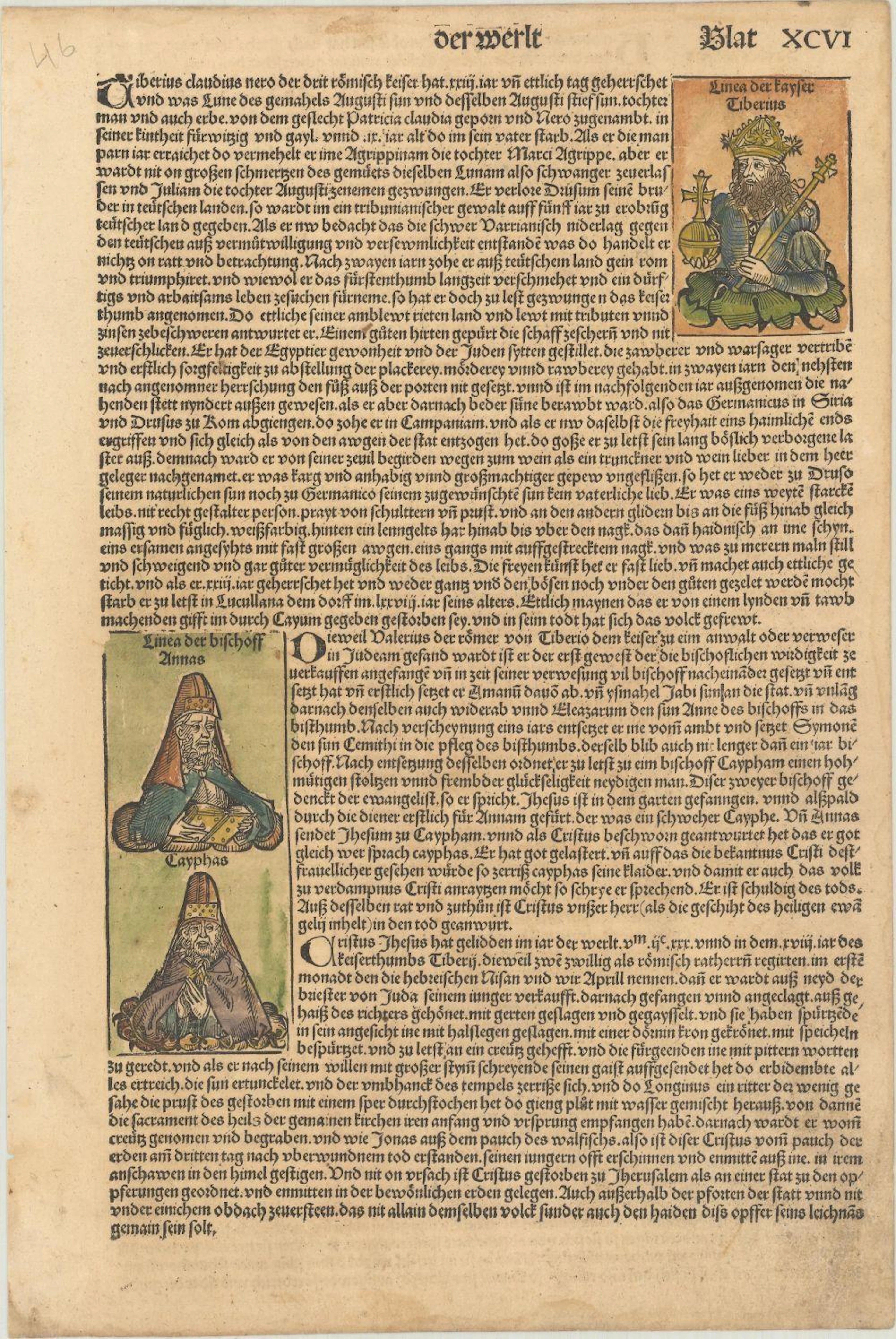 (Engraving - Incunabula) Blat XCVI
