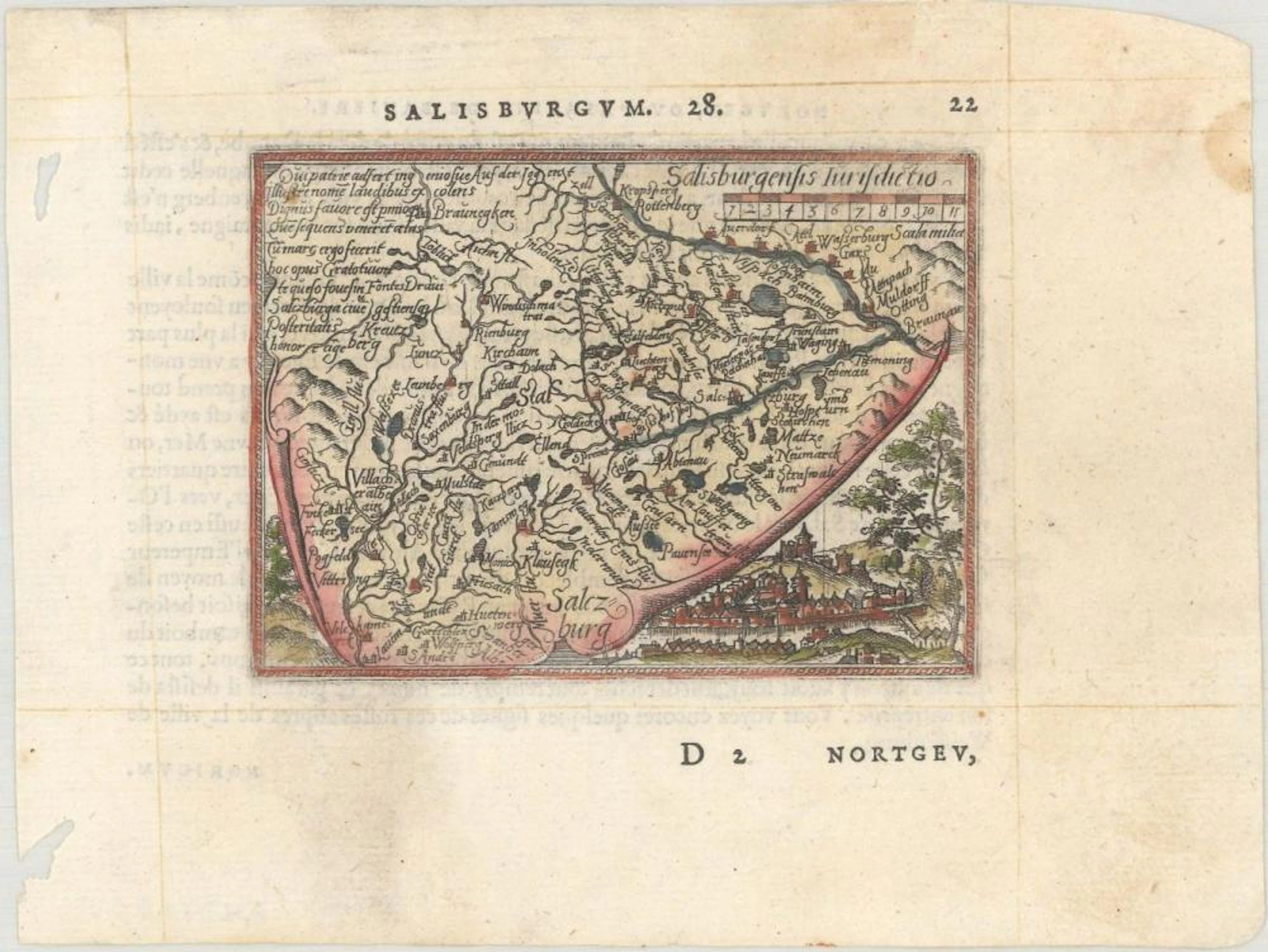 (Map - Western Austria) Salisburgensis Iurisdictio