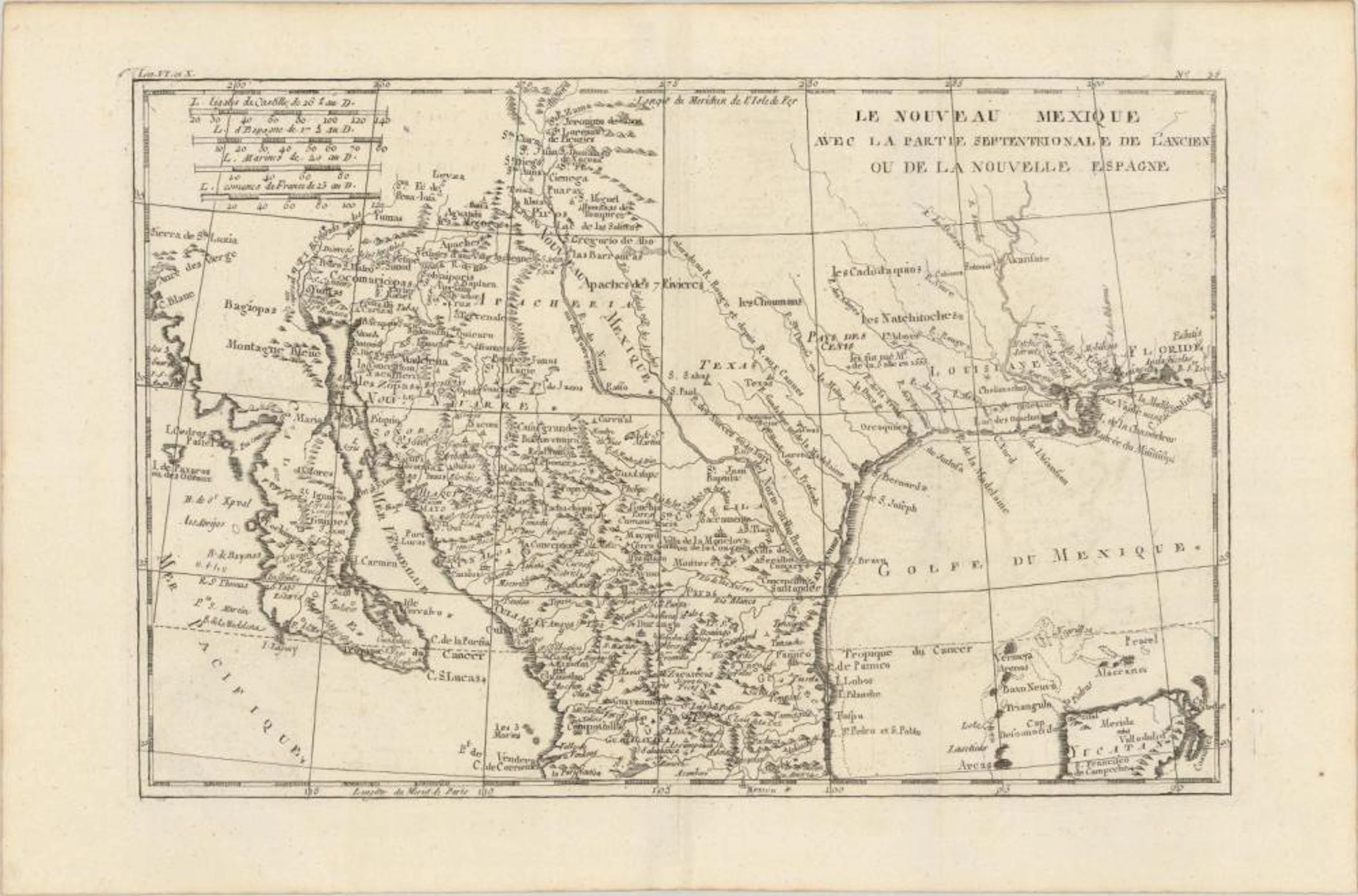 (Map - Southern United States & Mexico) Le Nouveau...