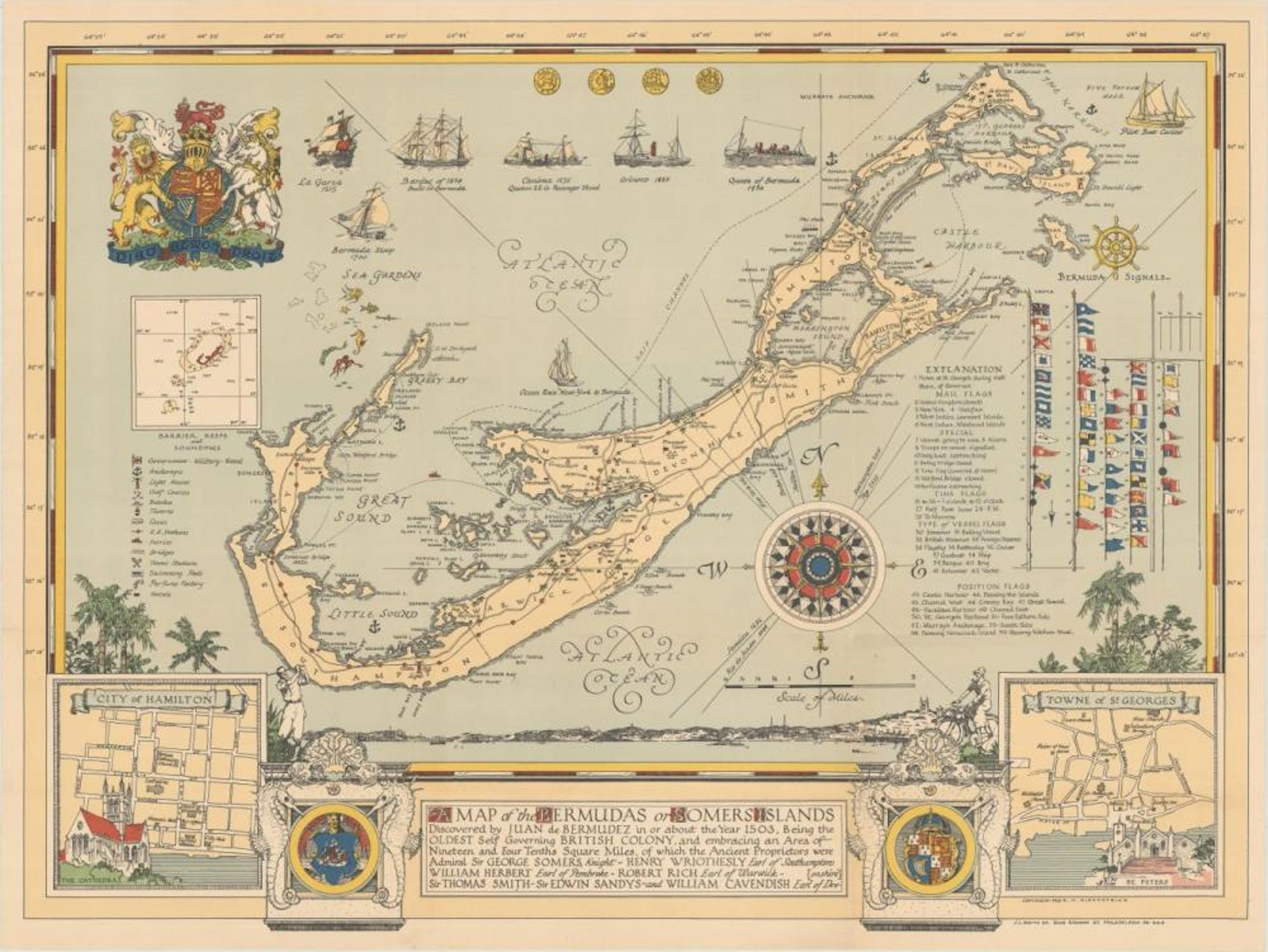 (Map - Bermuda) A Map of the Bermudas or Somers Islands...