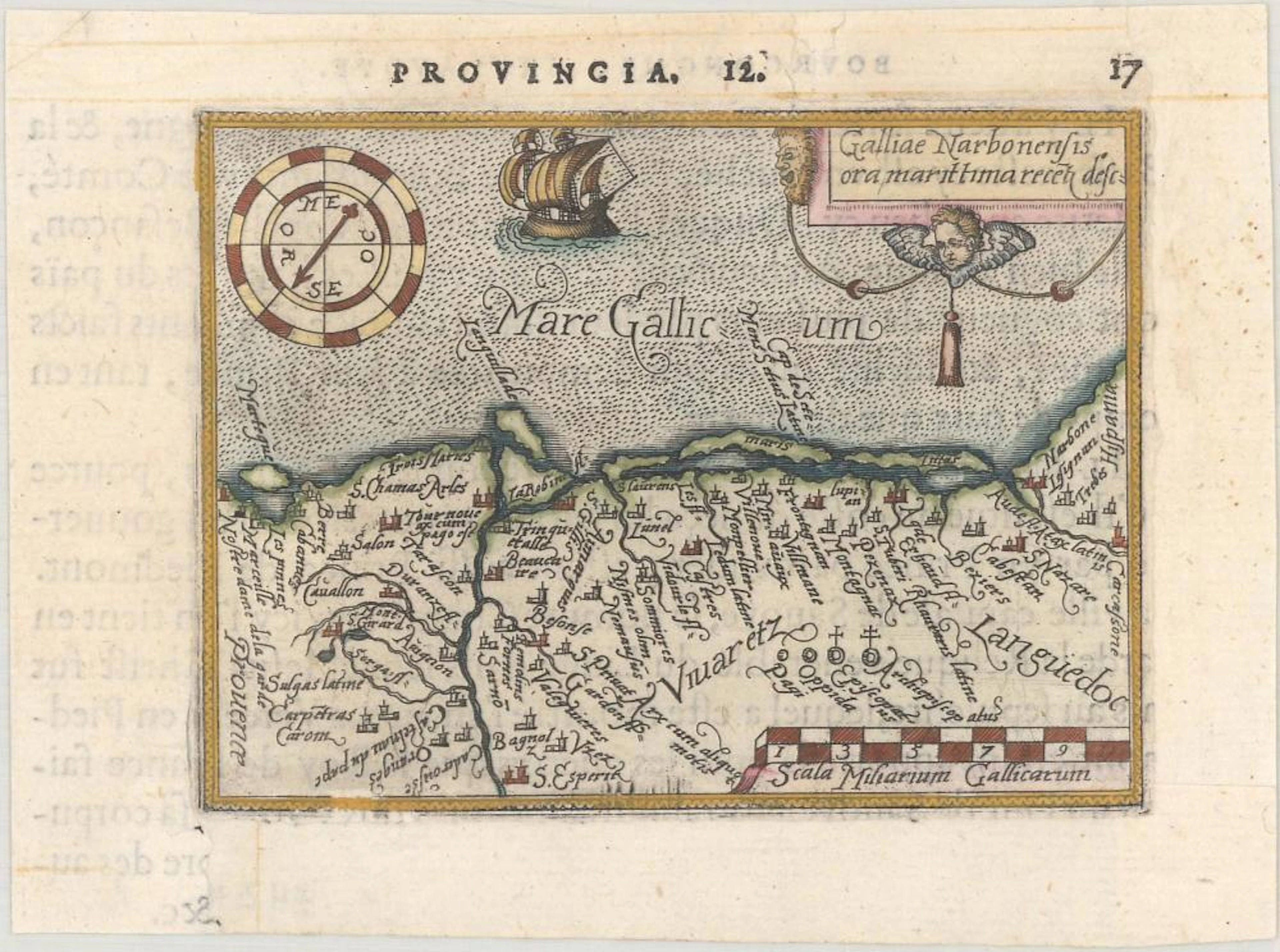 (Map - Southern France) Galliae Narbonensis ora Marittima Recen Desc