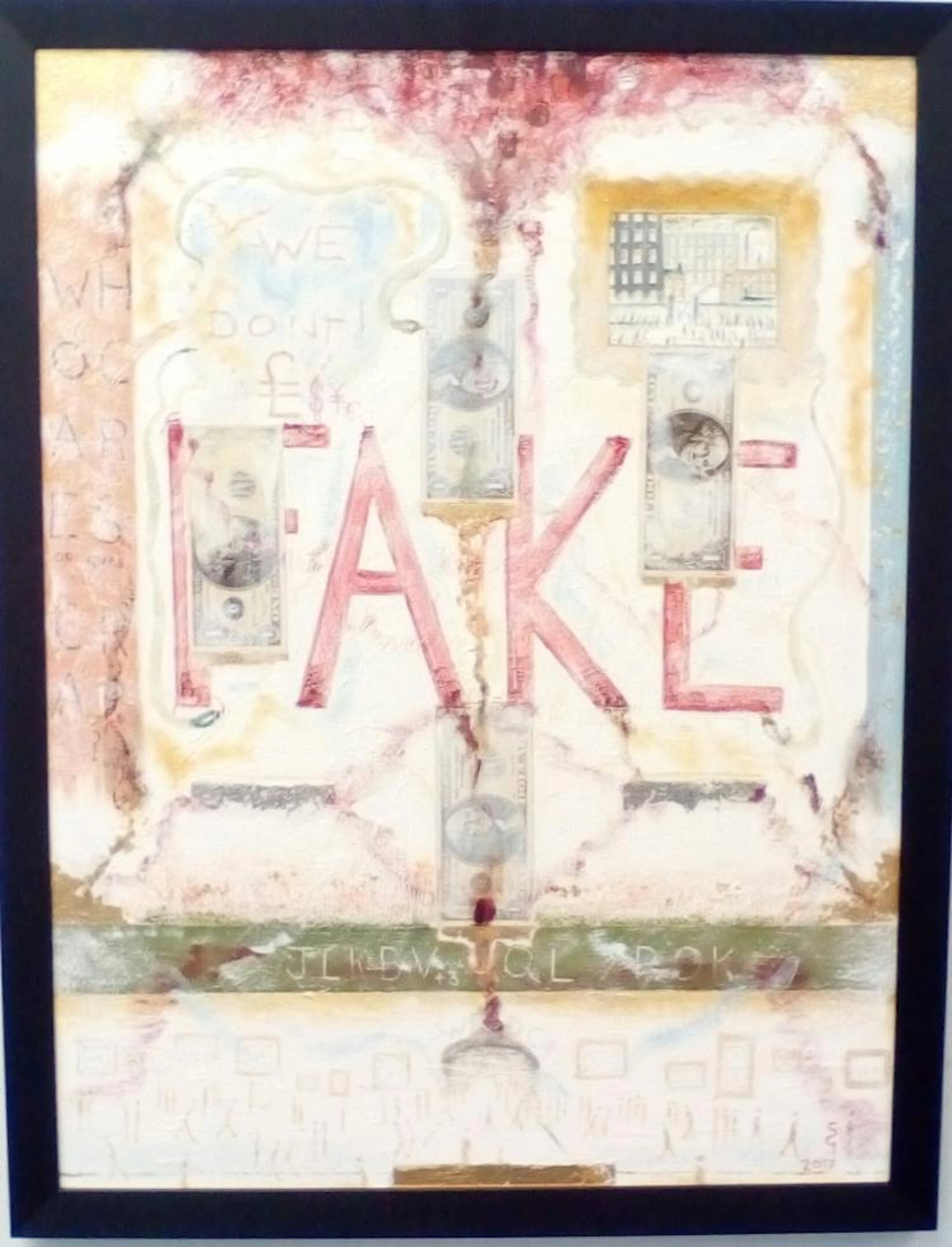 Shaun Greenhalgh original artwork - Oil on canvas and montage