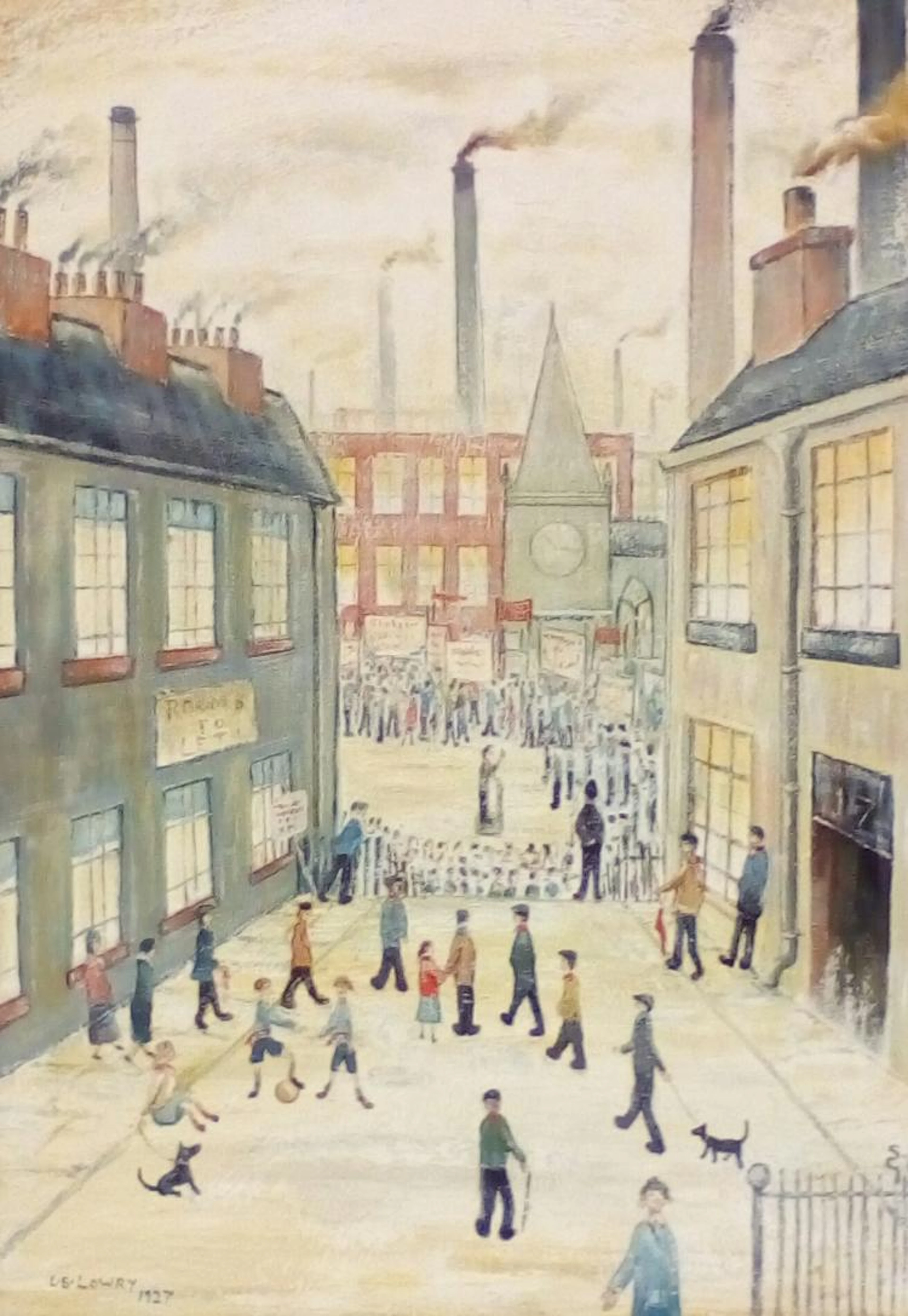 Shaun Greenhalgh: After Lawrence Stephen Lowry framed oil on canvas