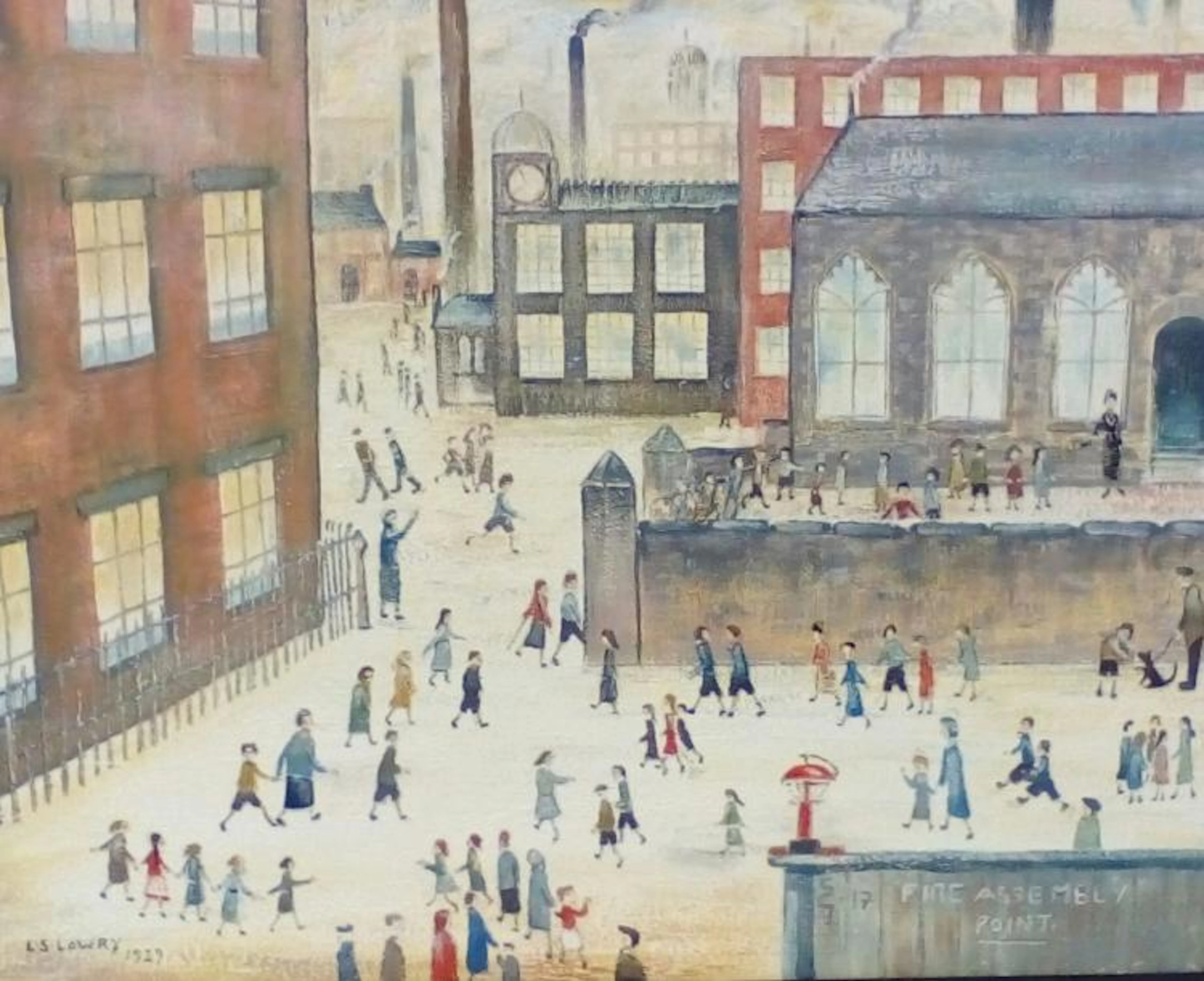 Shaun Greenhalgh: After Lawrence Stephen Lowry framed oil on canvas