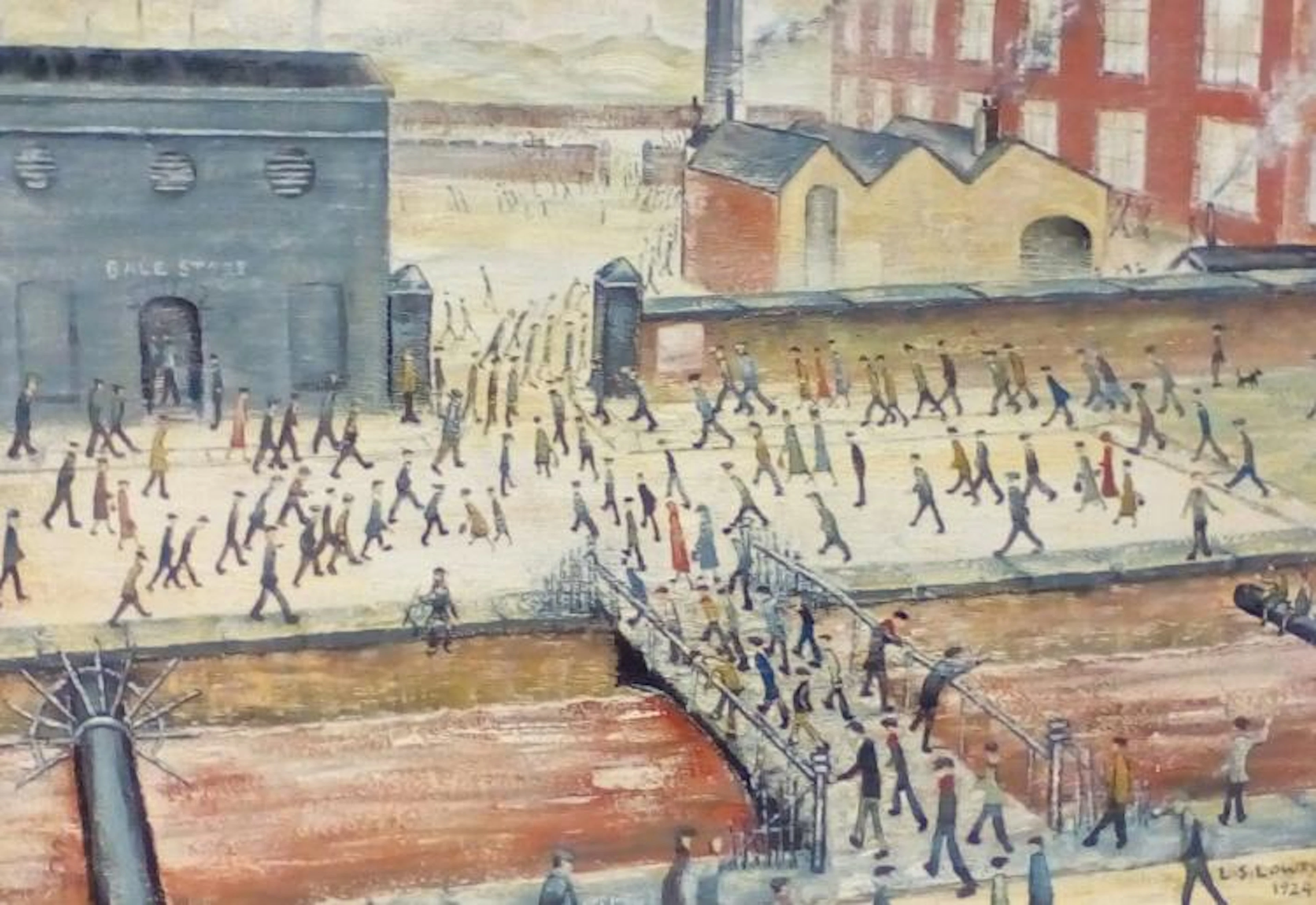 Shaun Greenhalgh: After Lawrence Stephen Lowry framed oil on canvas
