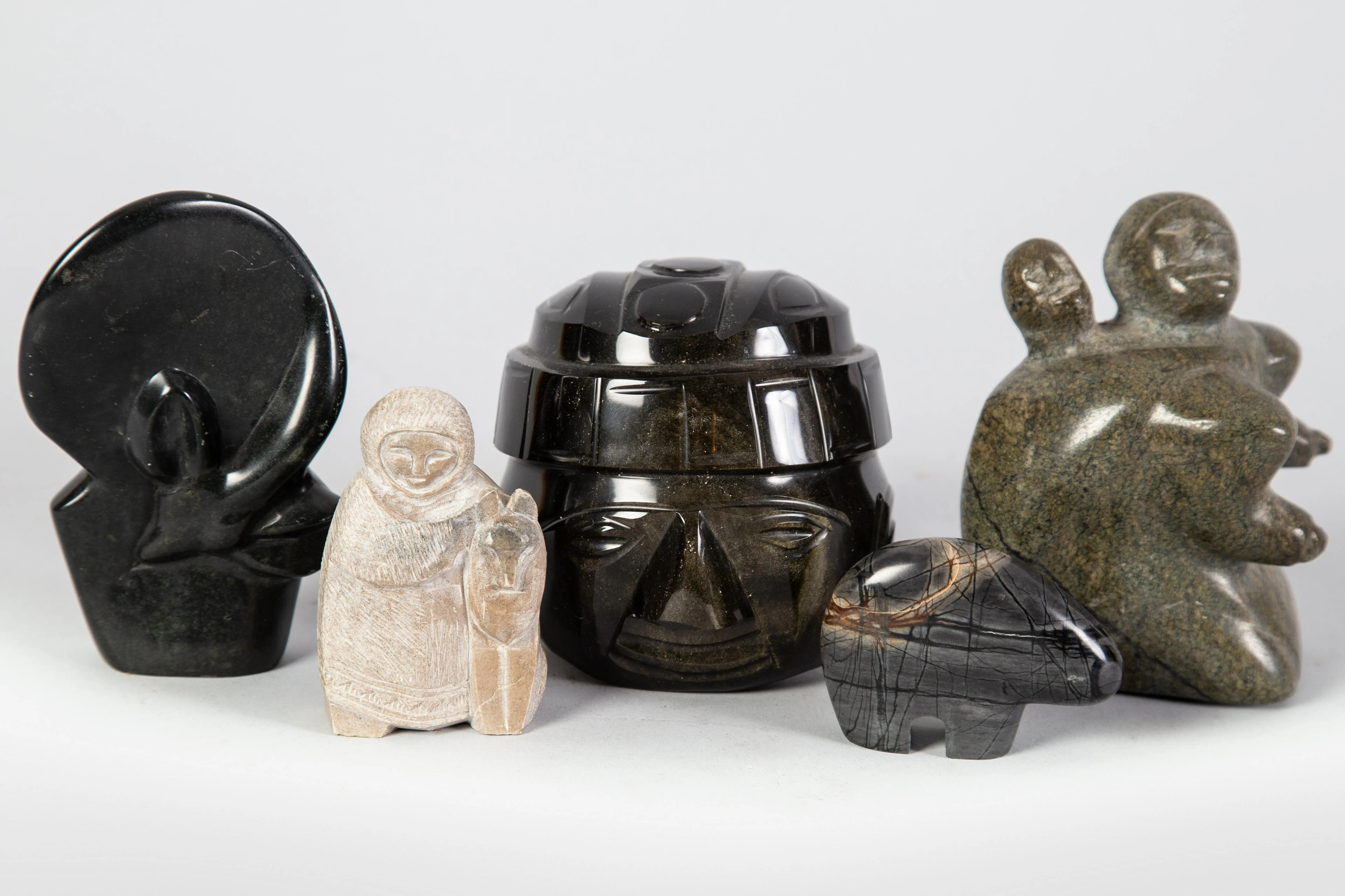 ESKIMO/NATIVE CARVINGS (5)