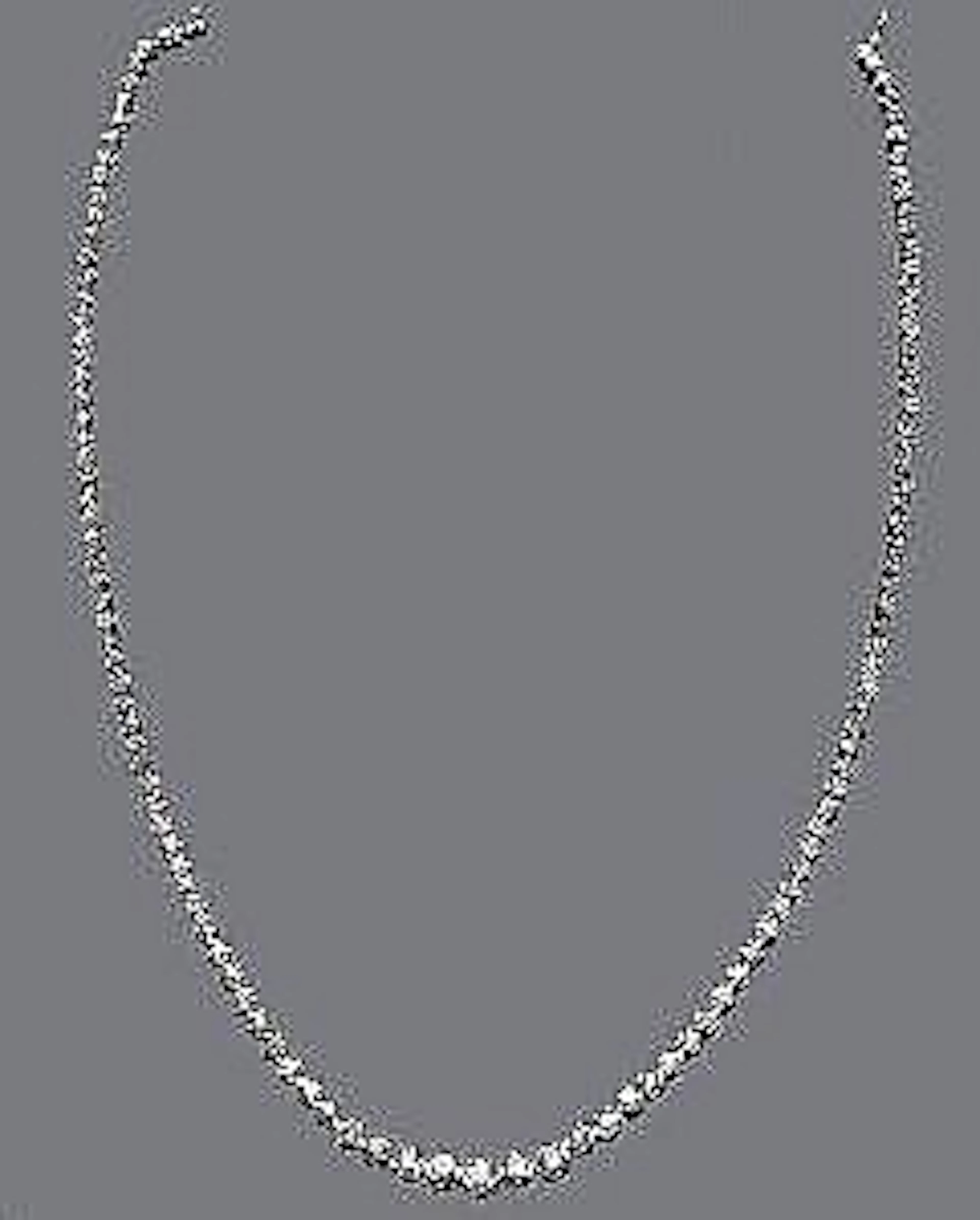 Collar riviere de oro blanco y brillantes talla moderna