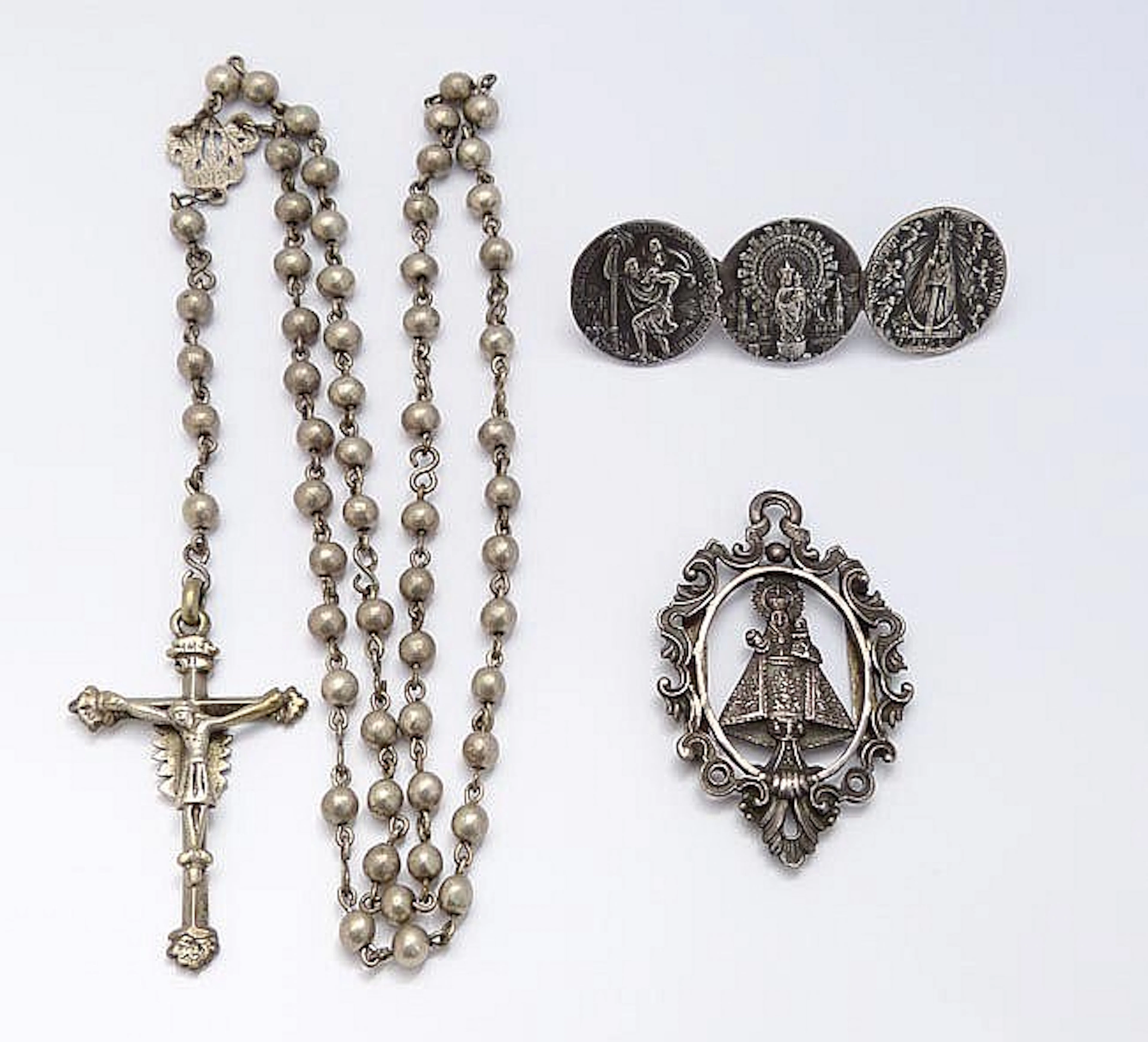 VINTAGE SILVER RELIGIOUS PIECES