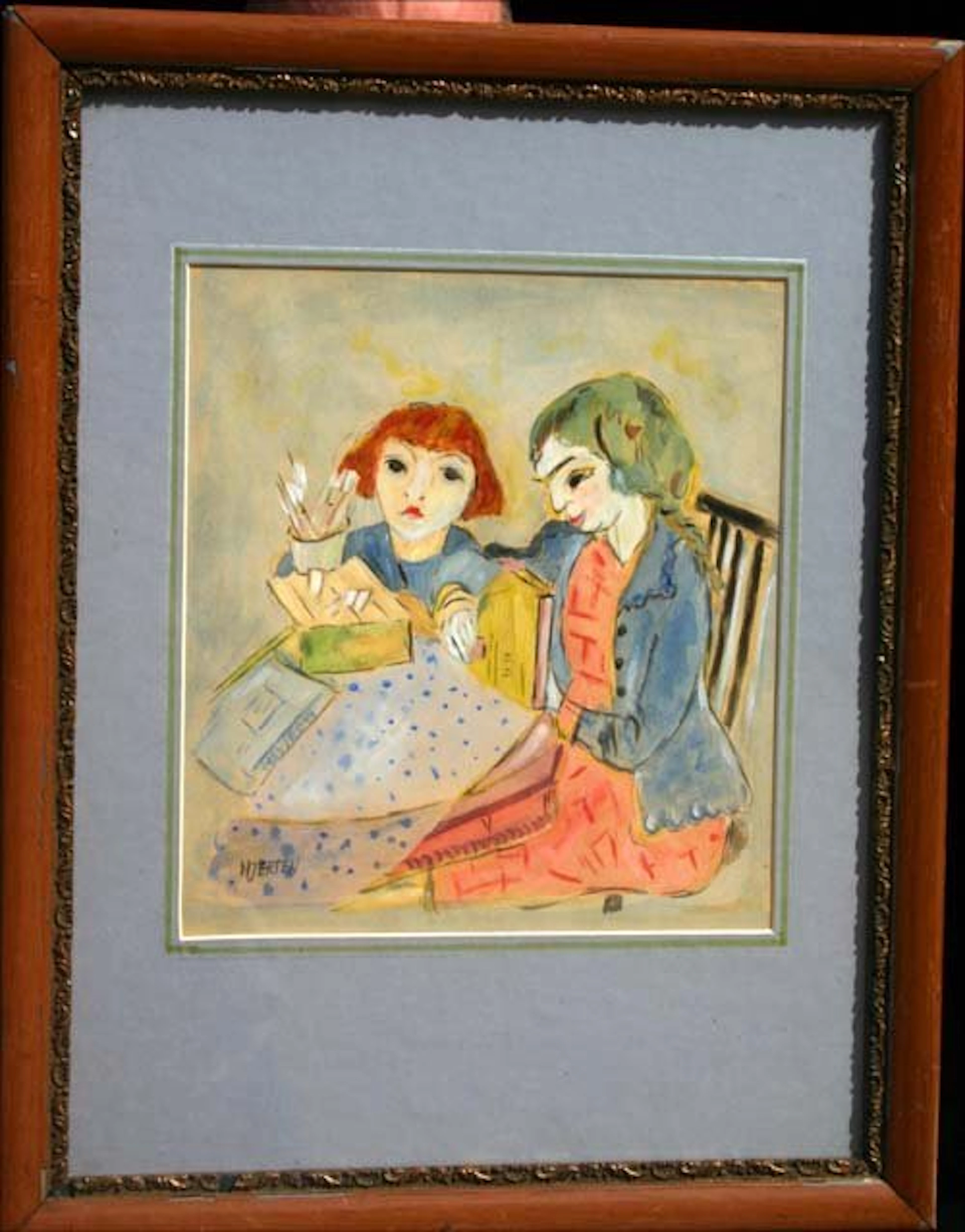 Important Sigrid Hjerten (1885-1948) 10 3/4 x 9 7/8