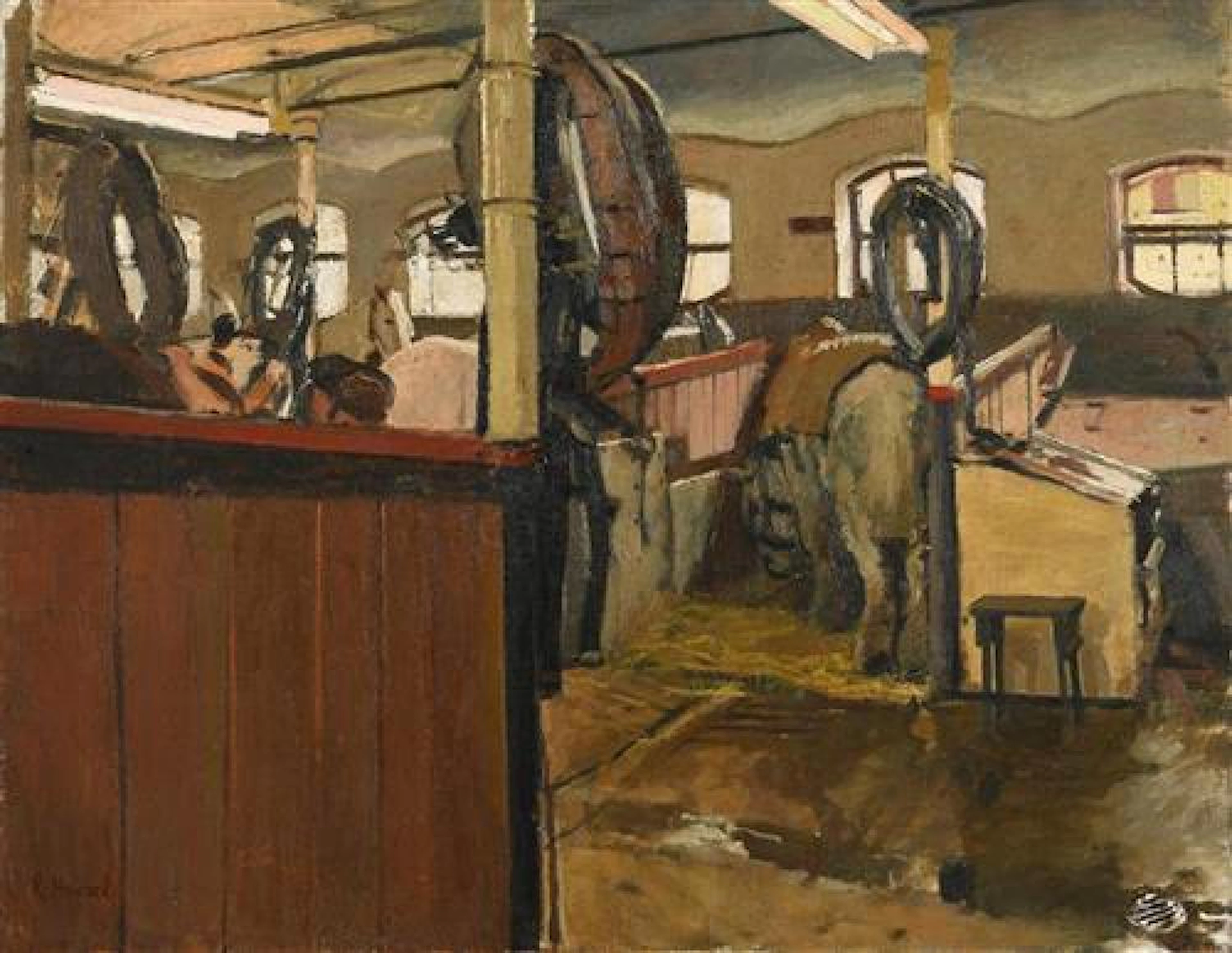 Ken Howard RA RWS ROI NEAC (b.1932) British The Stables