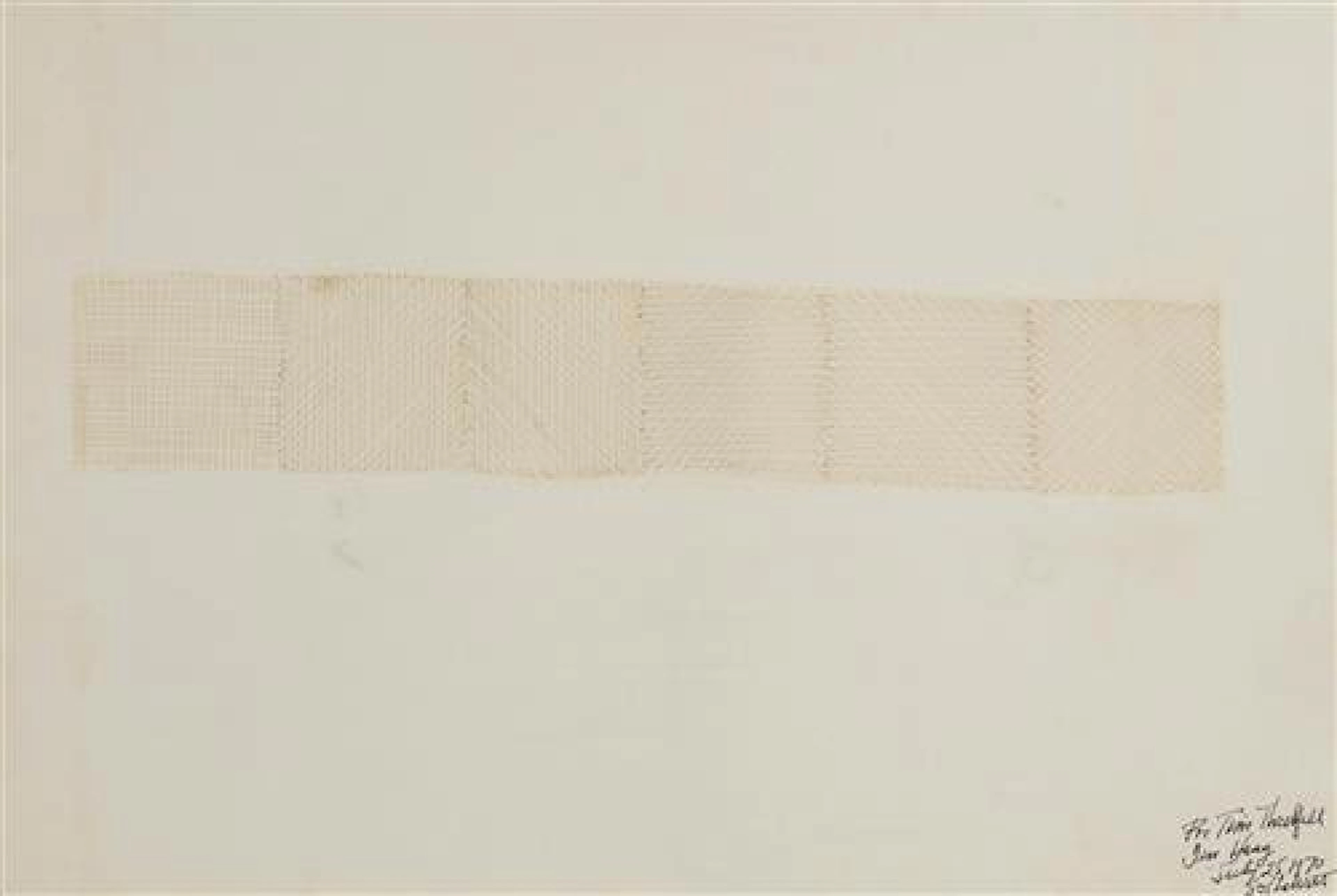Sol LeWitt (1928-2007) American Six Part Drawing