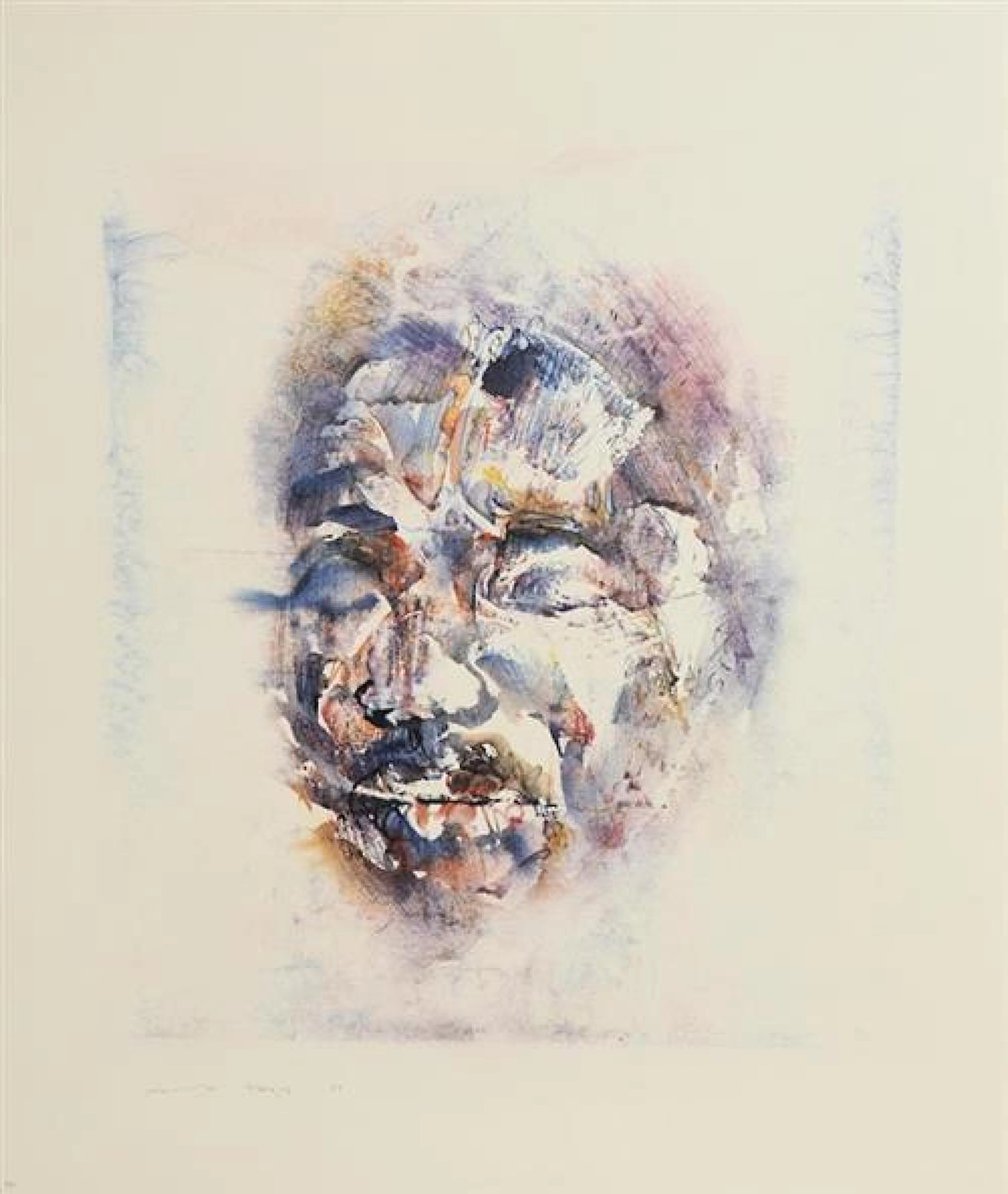 Louis Le Brocquy HRHA (1916-2012) Head of Nelson Mandela (1983)