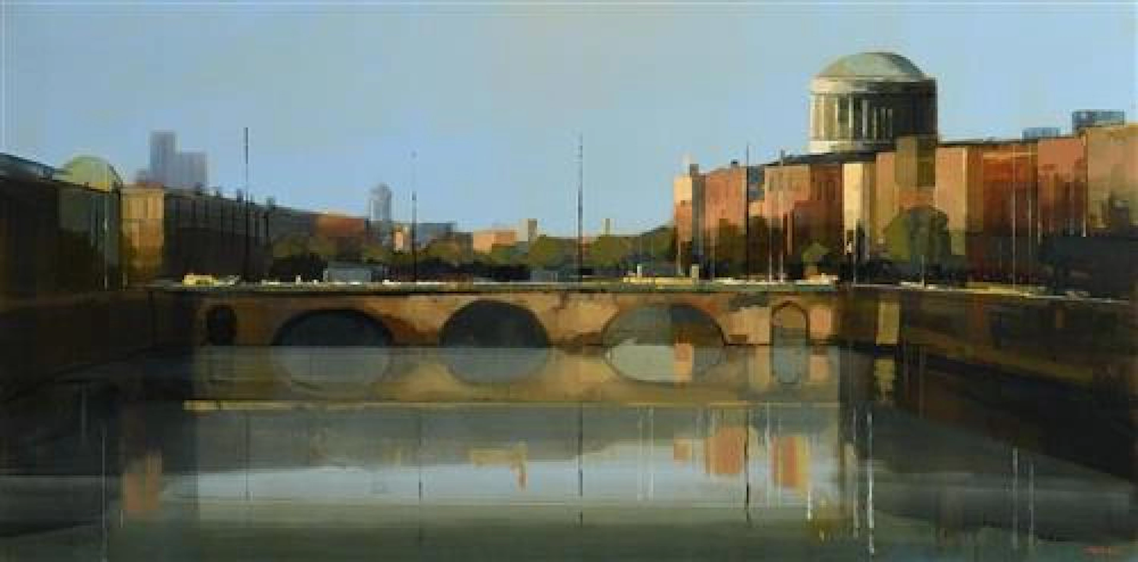 Martin Mooney (b.1960) Dublin from Courts and Liffey (2014)