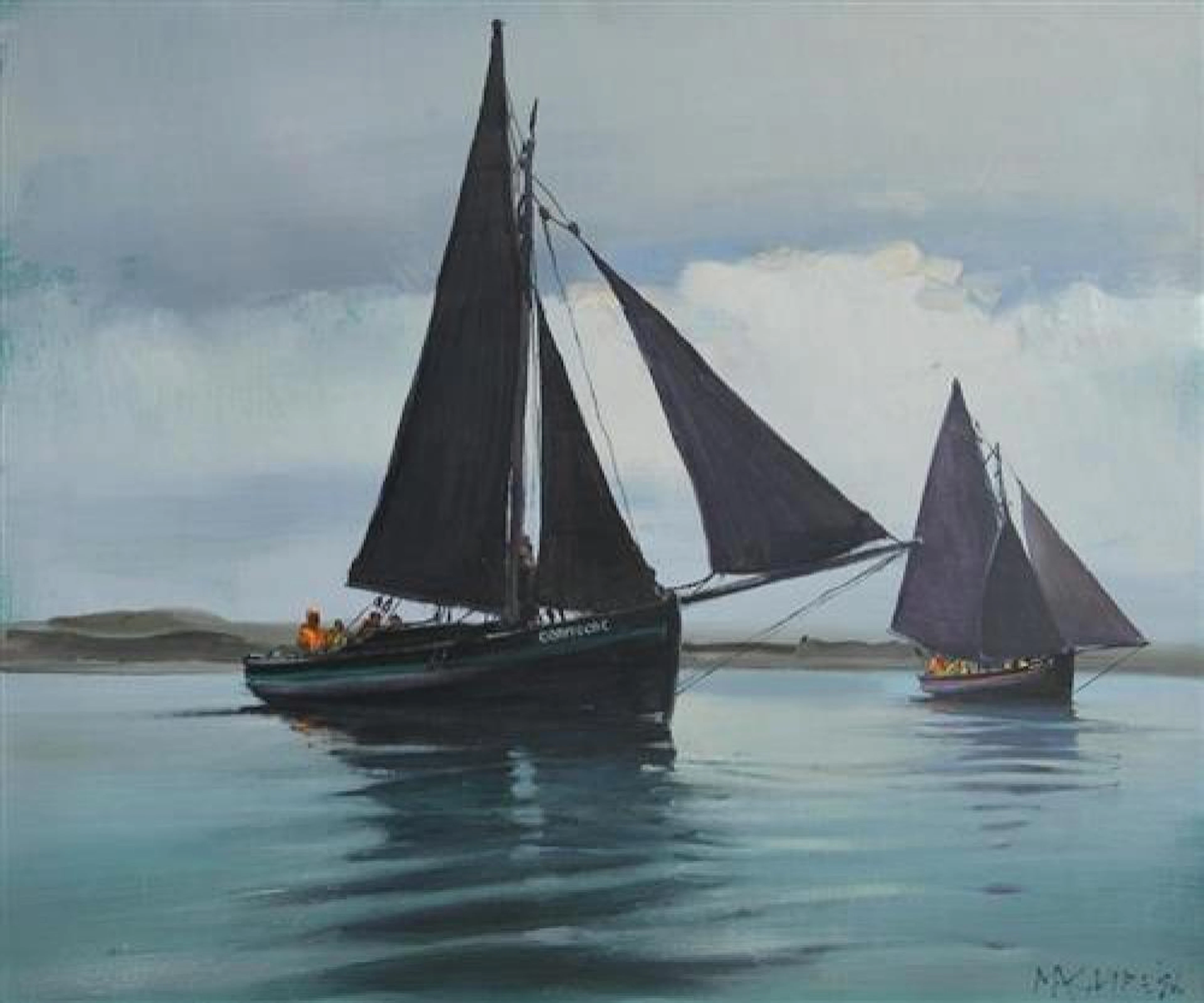 Cecil Maguire RHA RUA (1930-2020) The Connacht, Roundstone Regatta (1986)