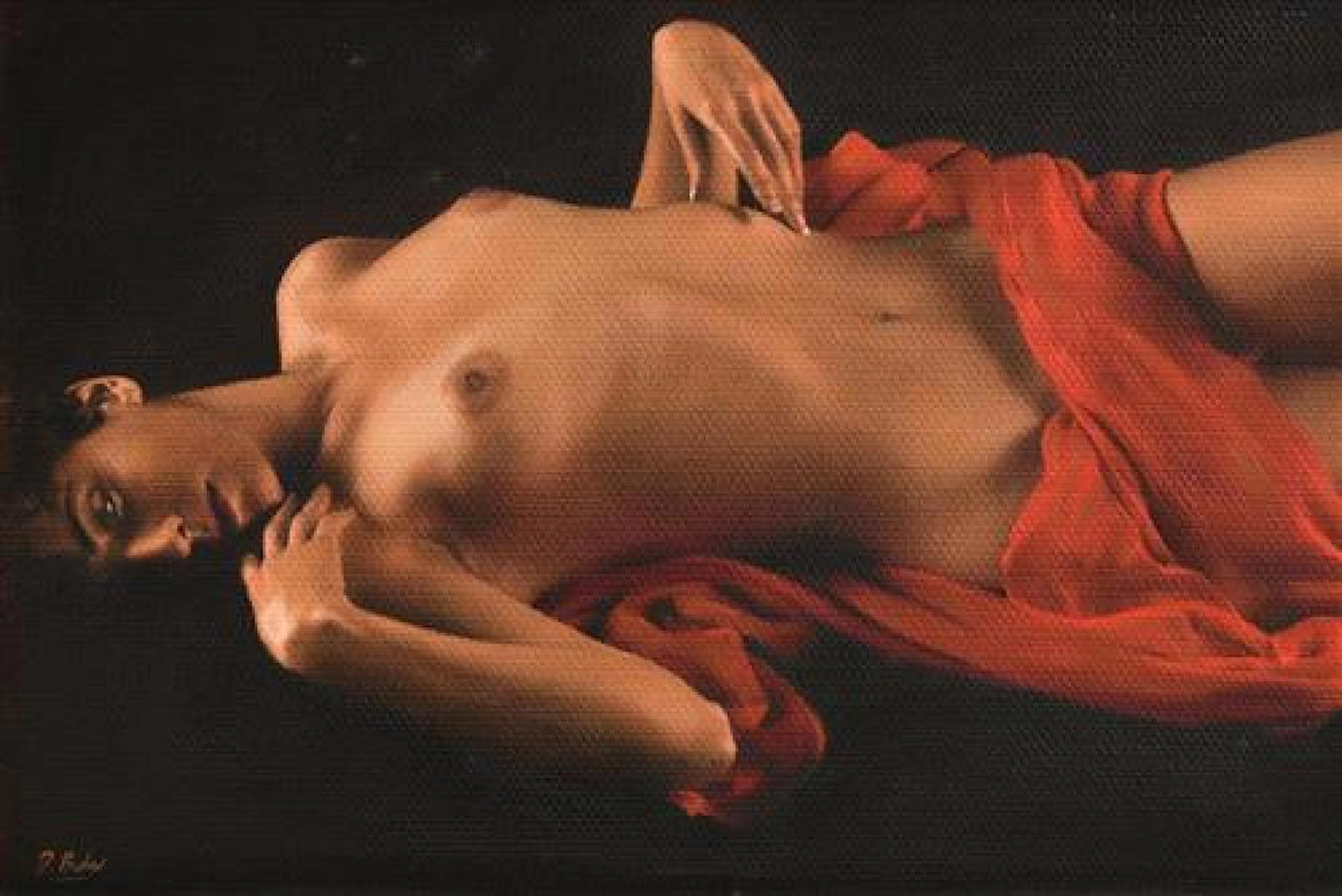 Darren Baker (b.1976) British Reclining Nude