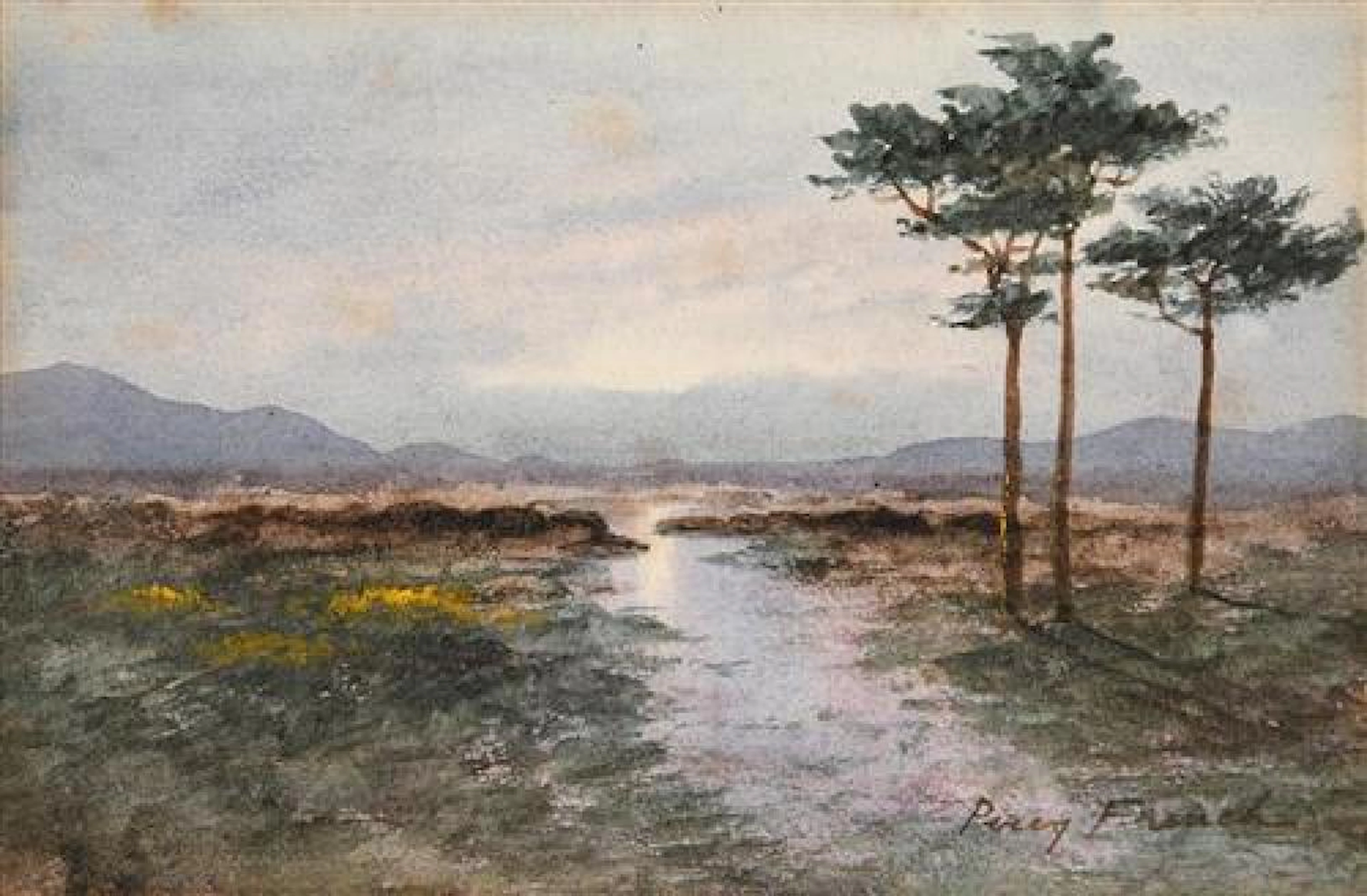 William Percy French (1854-1920) Evening Light, Connemara