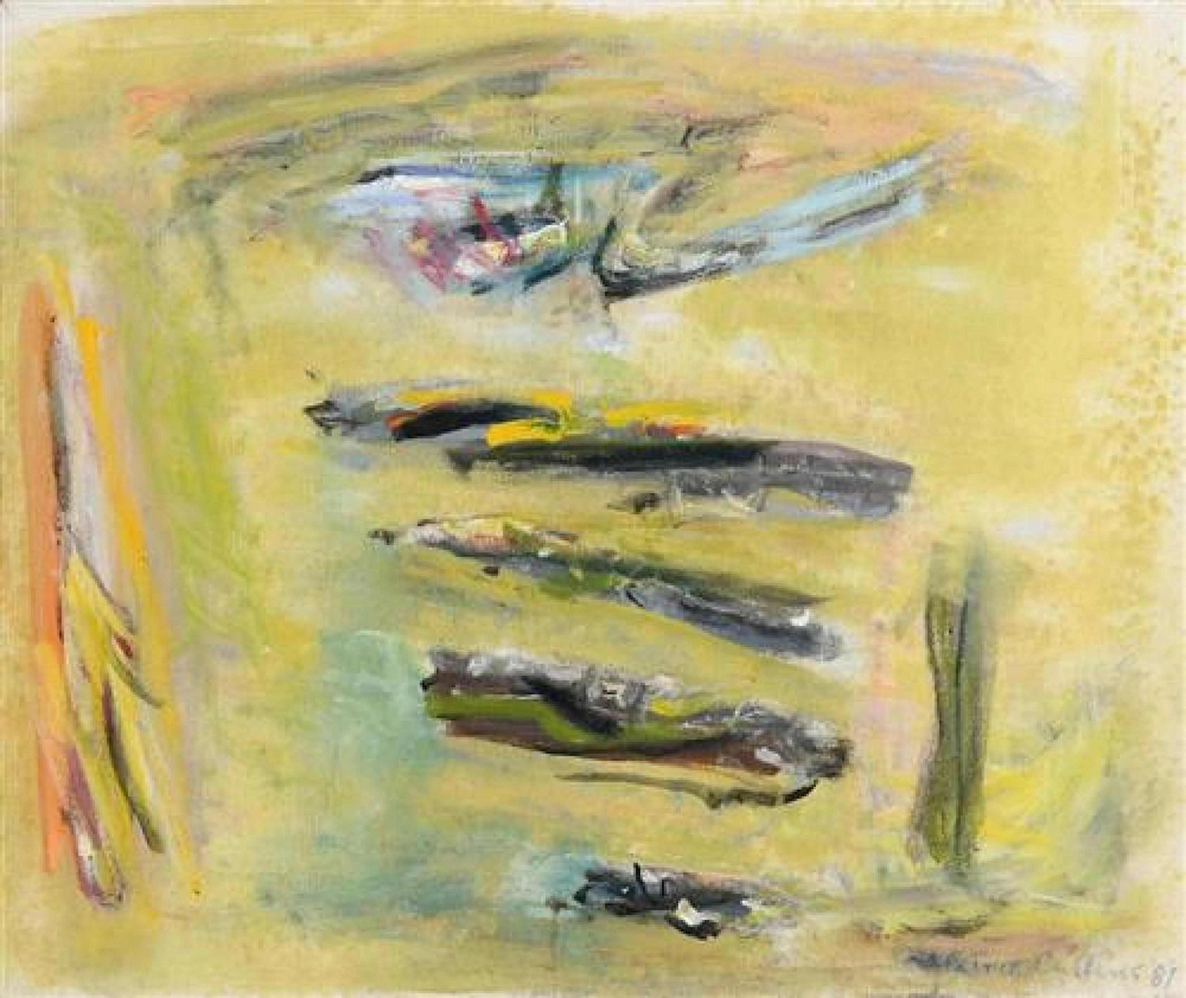 Patrick Collins RHA (1911-1994) Potato Patch (AKA Lazy Beds) (1981)