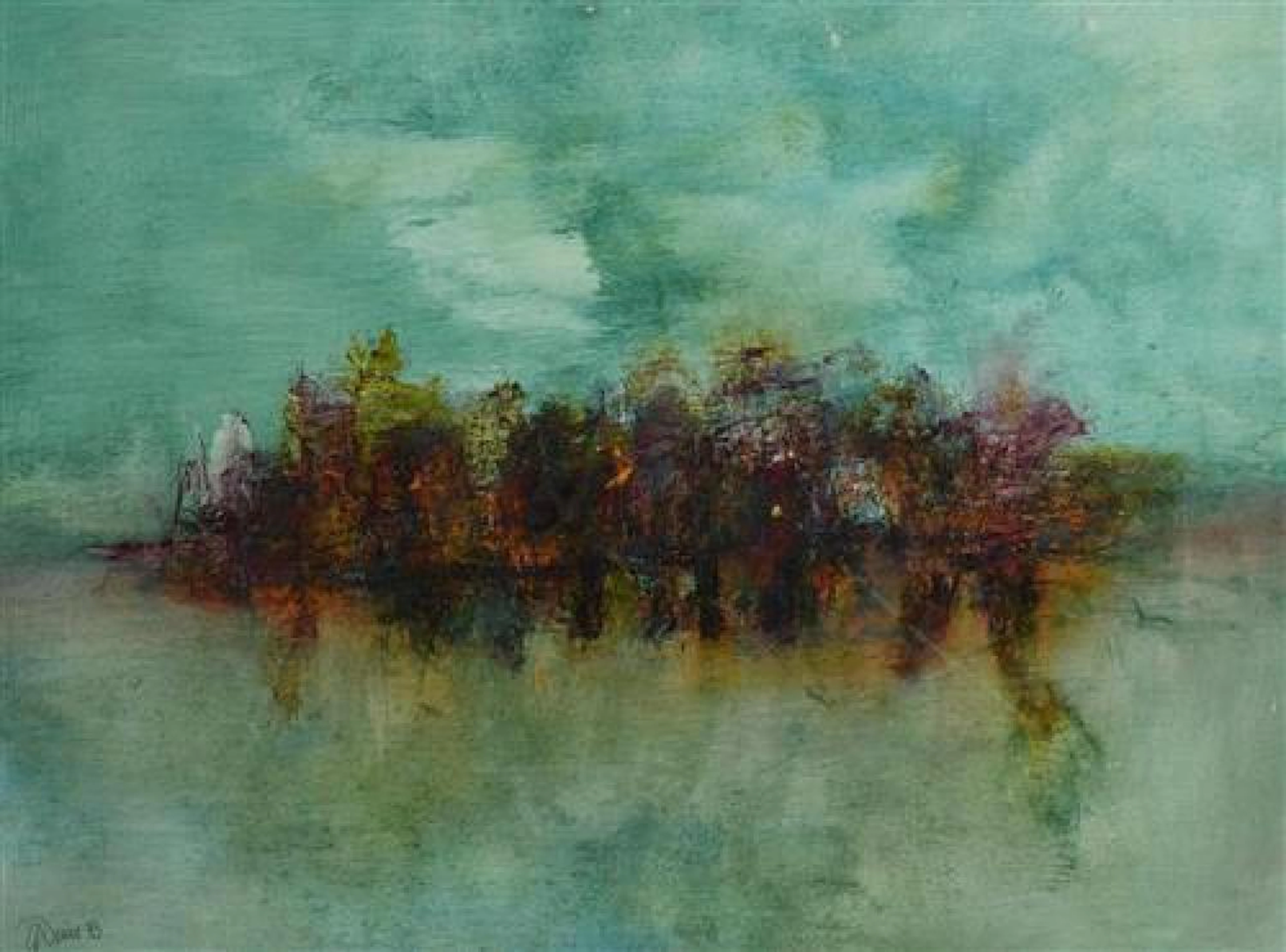 Gerald Davis (1938-2005) Viking Long Boat