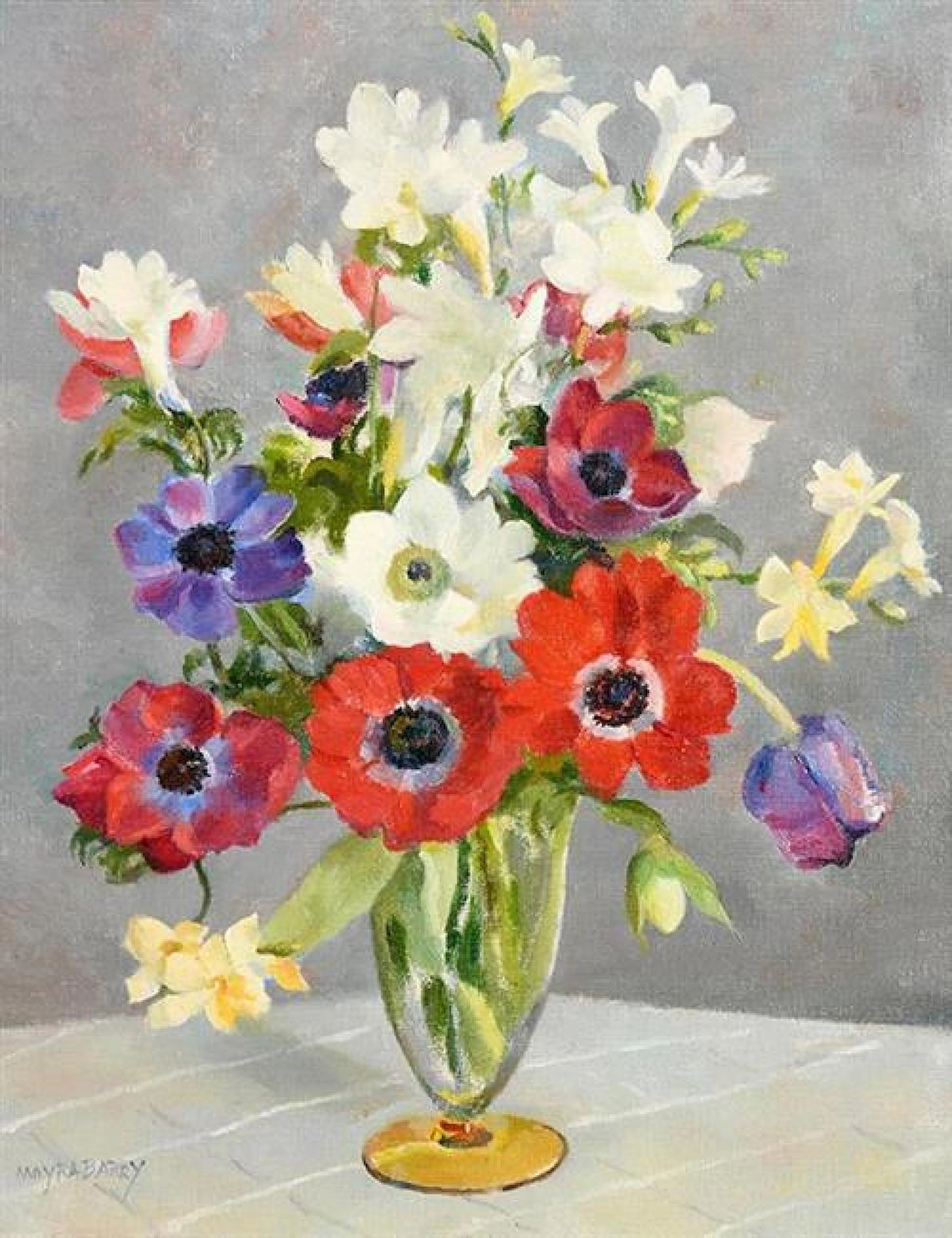 Moyra Barry RHA (1886-1960) Flower Piece