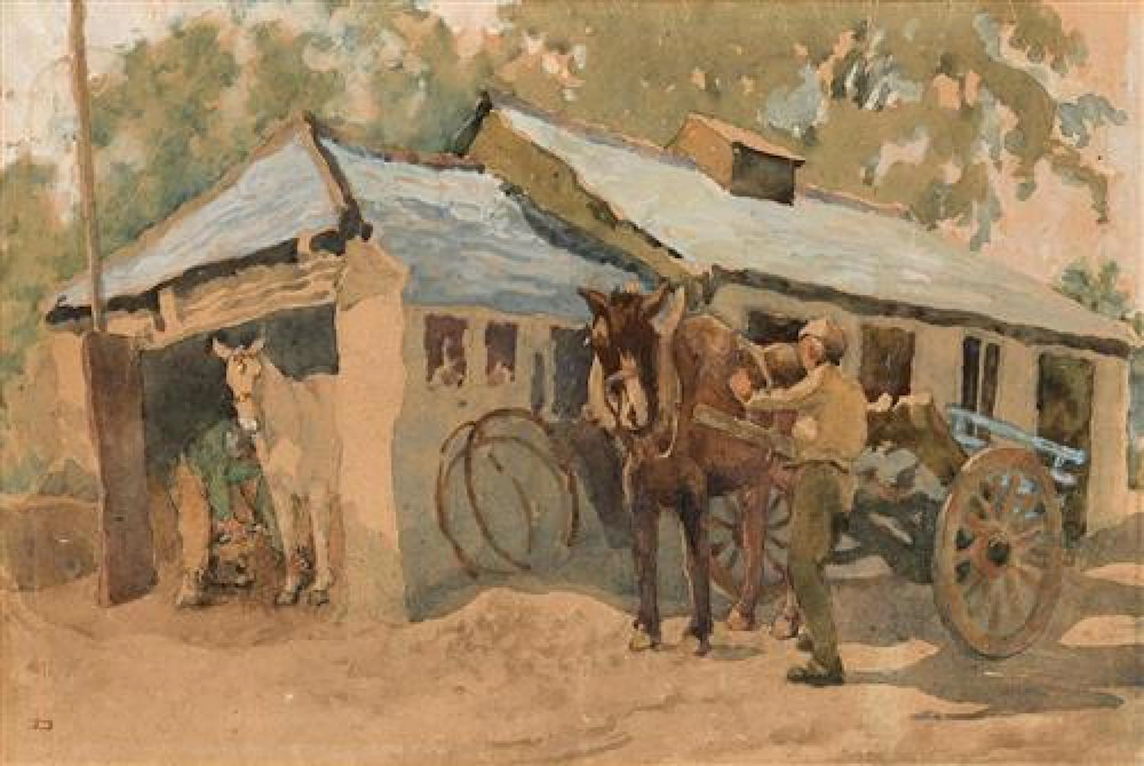 Lilian Lucy Davidson ARHA (1873-1954) The Forge