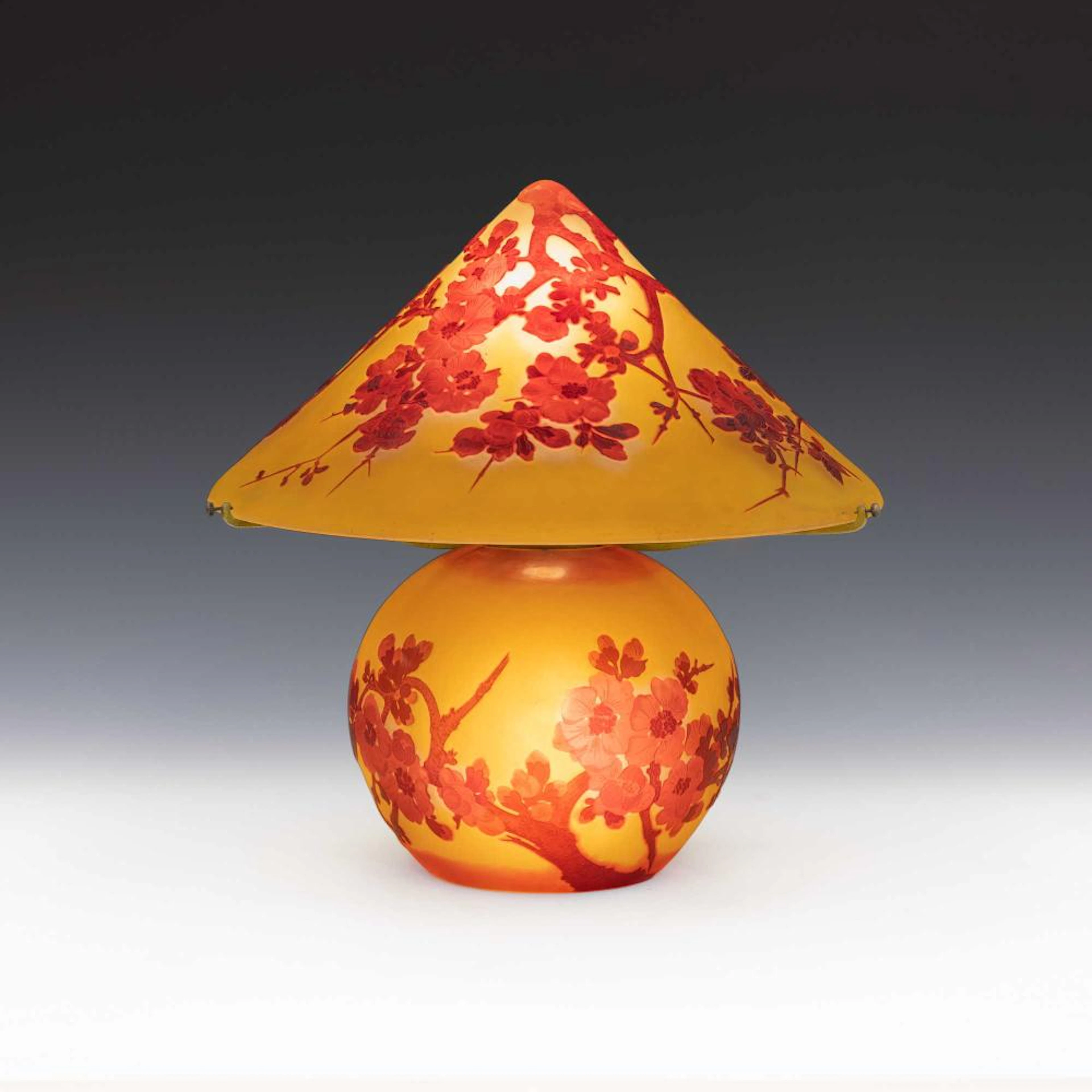 JAPANESE APRICOT TABLE LAMP by Émile GALLÉ
