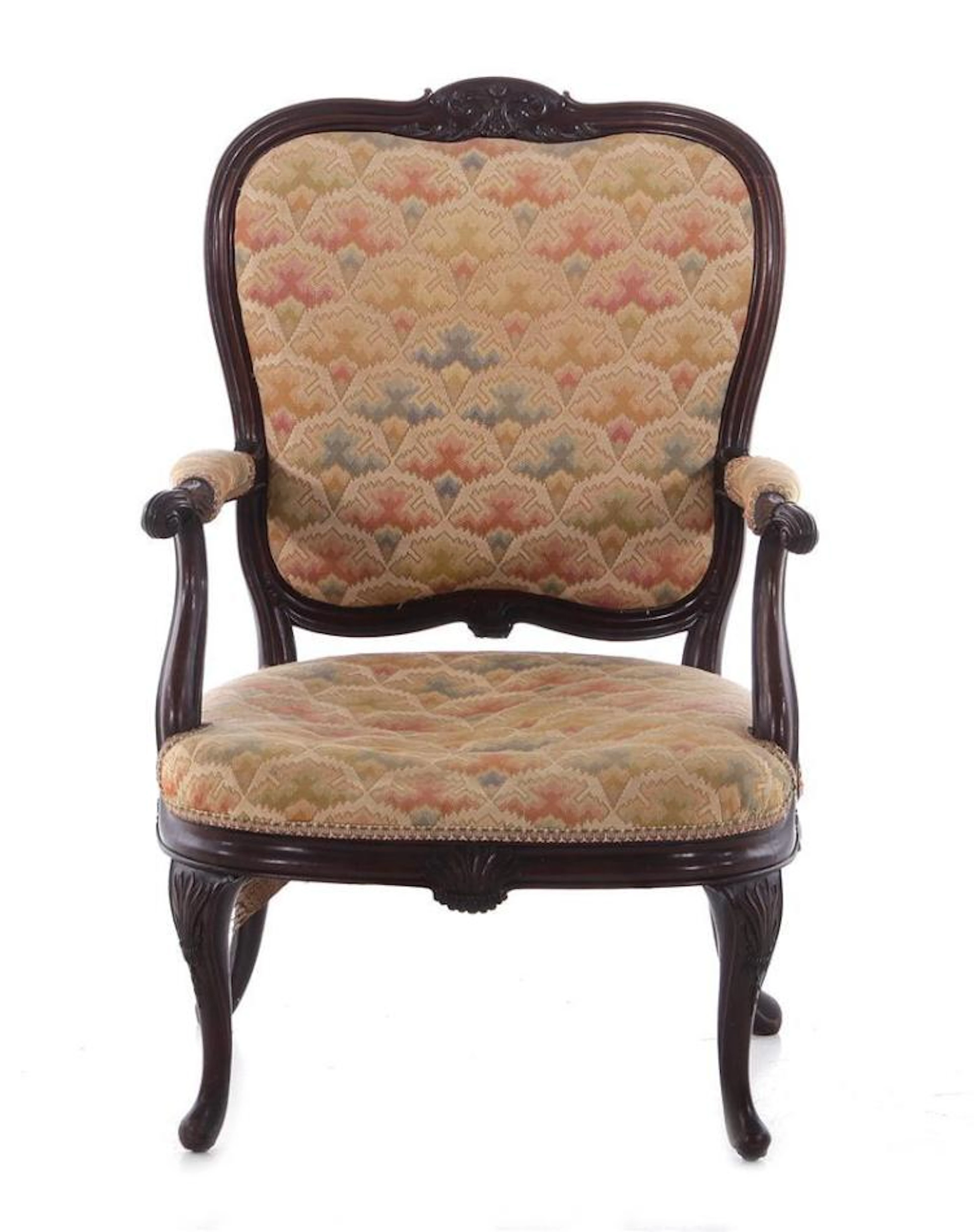 Rare George II mahogany armchair, John Gordon
