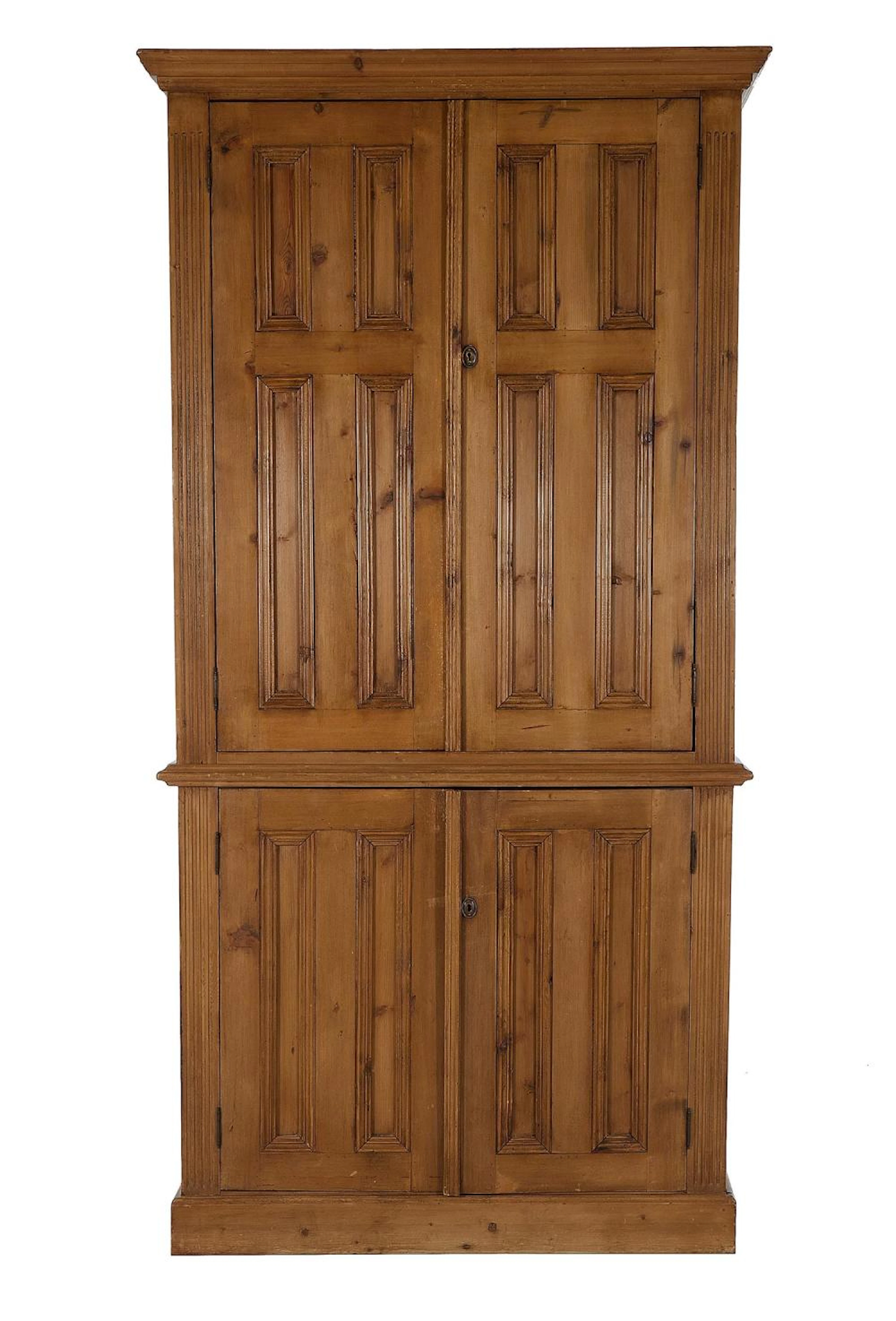 English Stripped Pine Cabinet