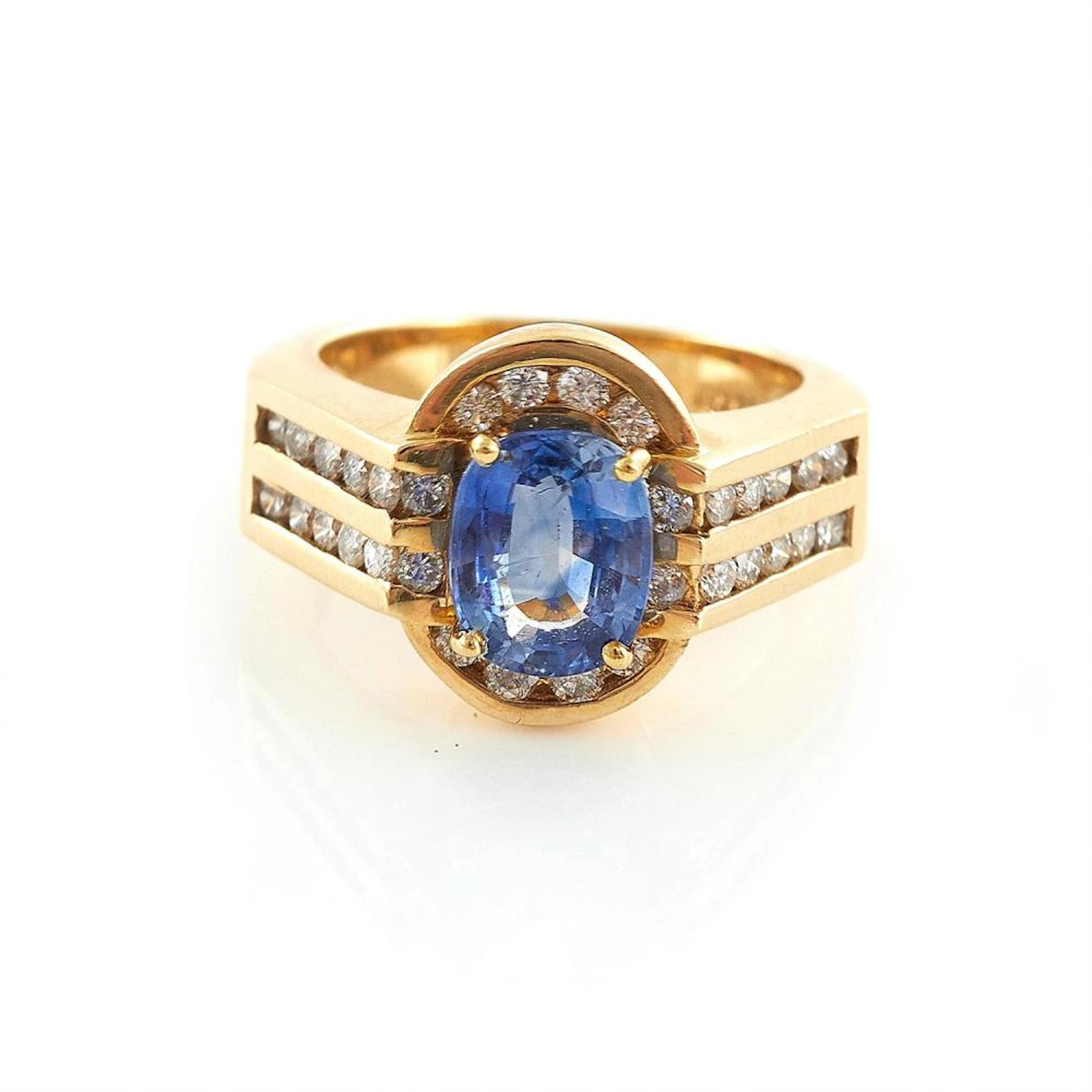 Sapphire and Diamond Ring