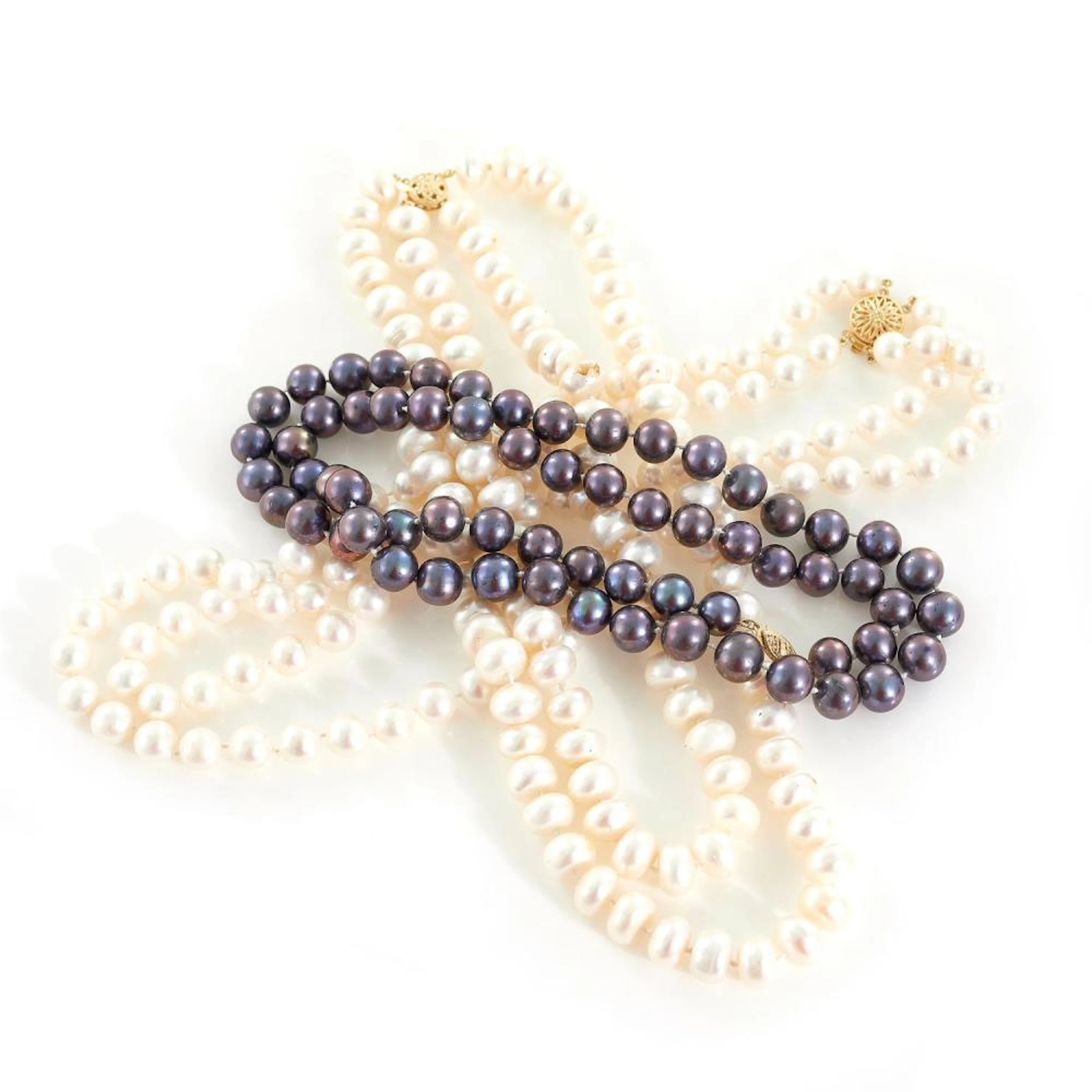 Cultured Pearl Necklaces (3pcs)