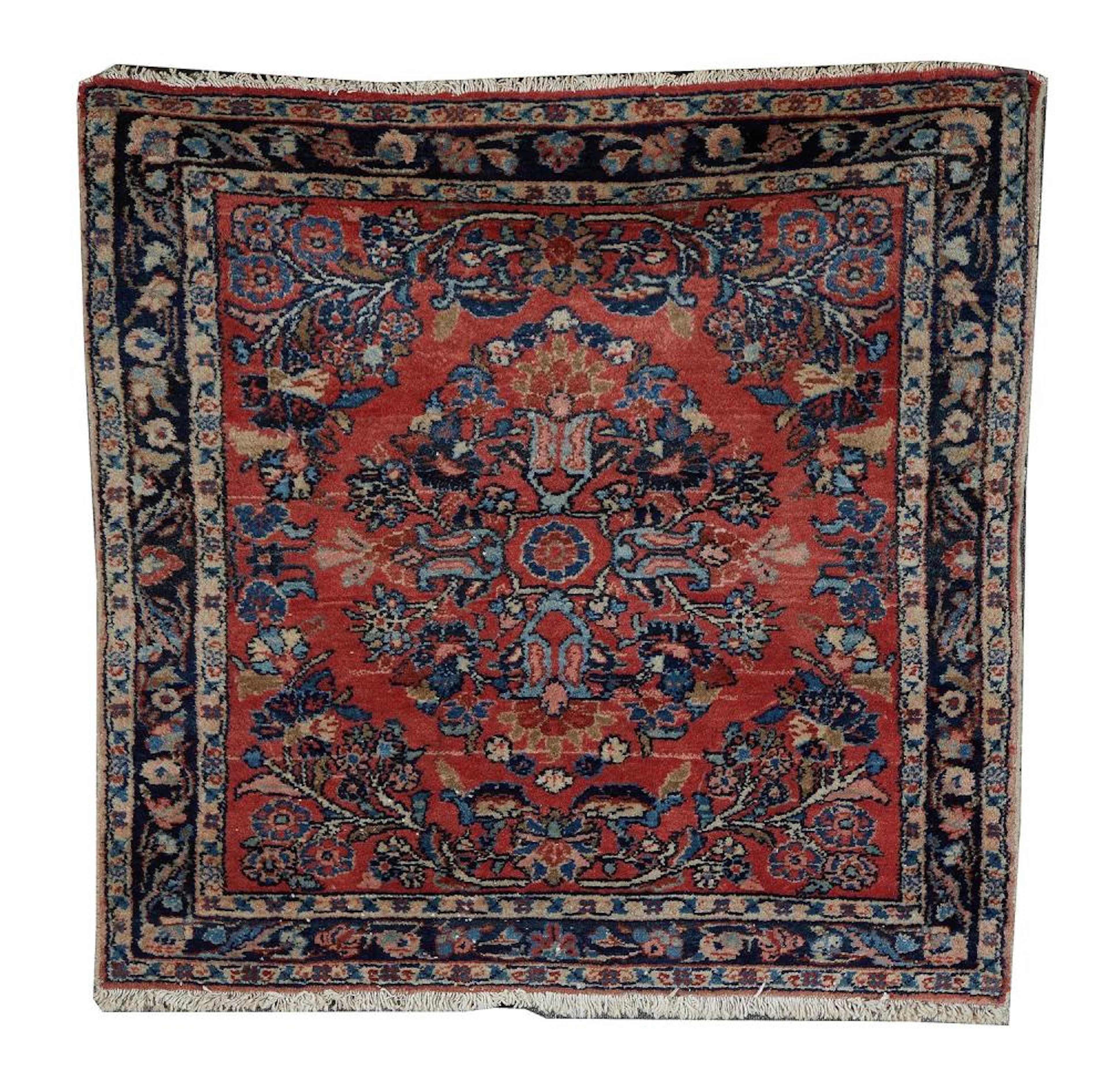 Semi-Antique Persian Hamadan Carpet
