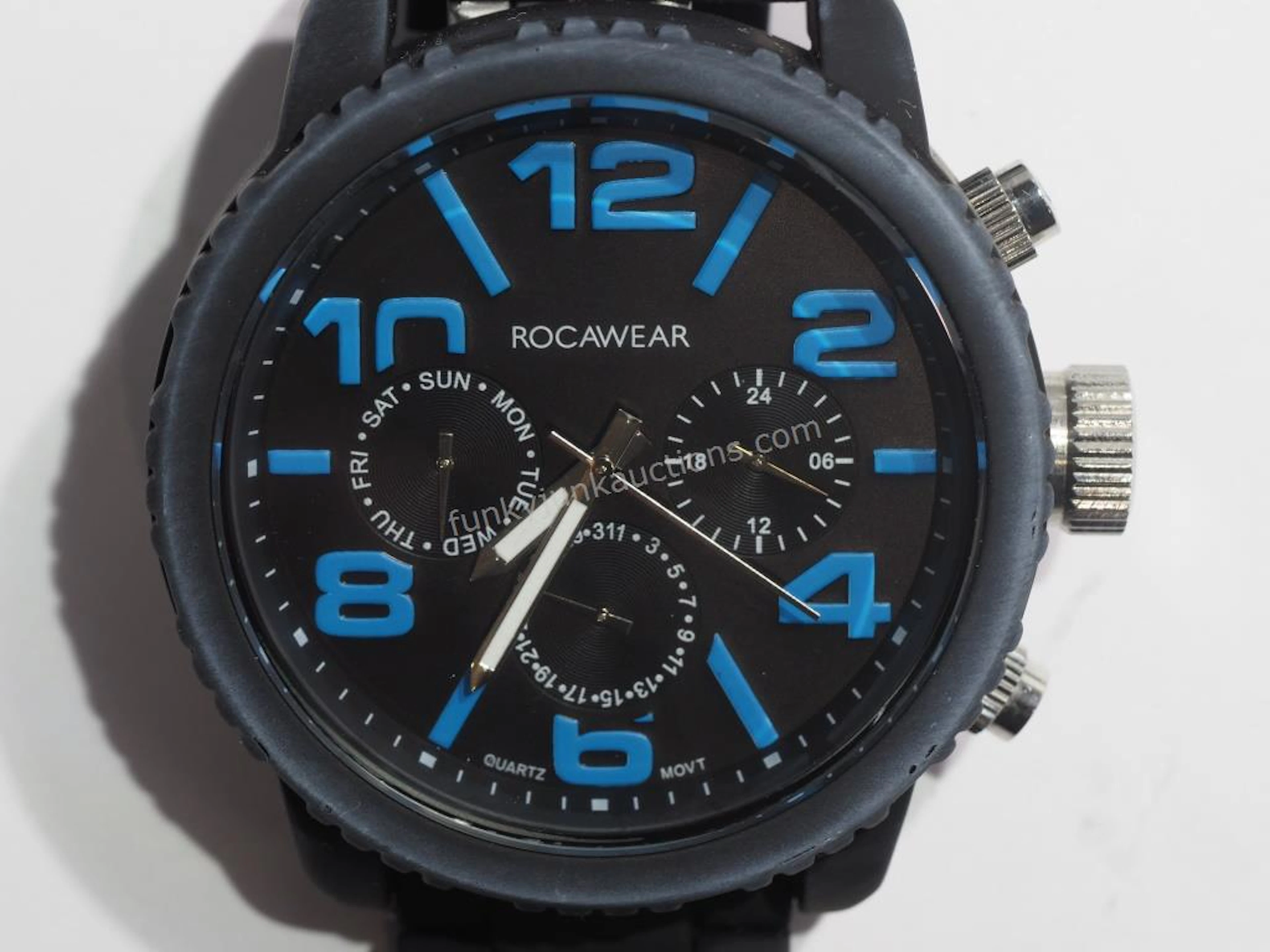 ROCAWEAR Water Resistant Watch Black Blue