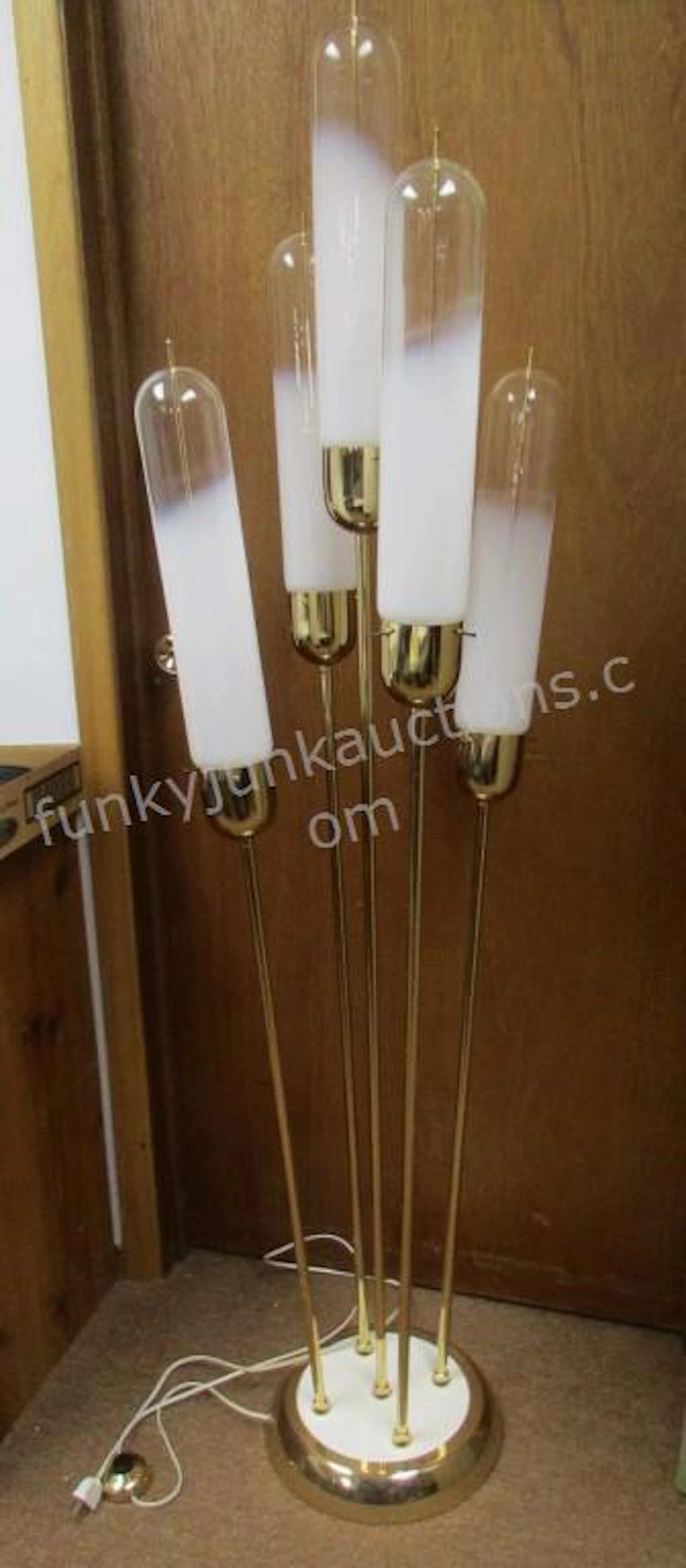 Amazing Vintage Cattail Statement Floor Lamp