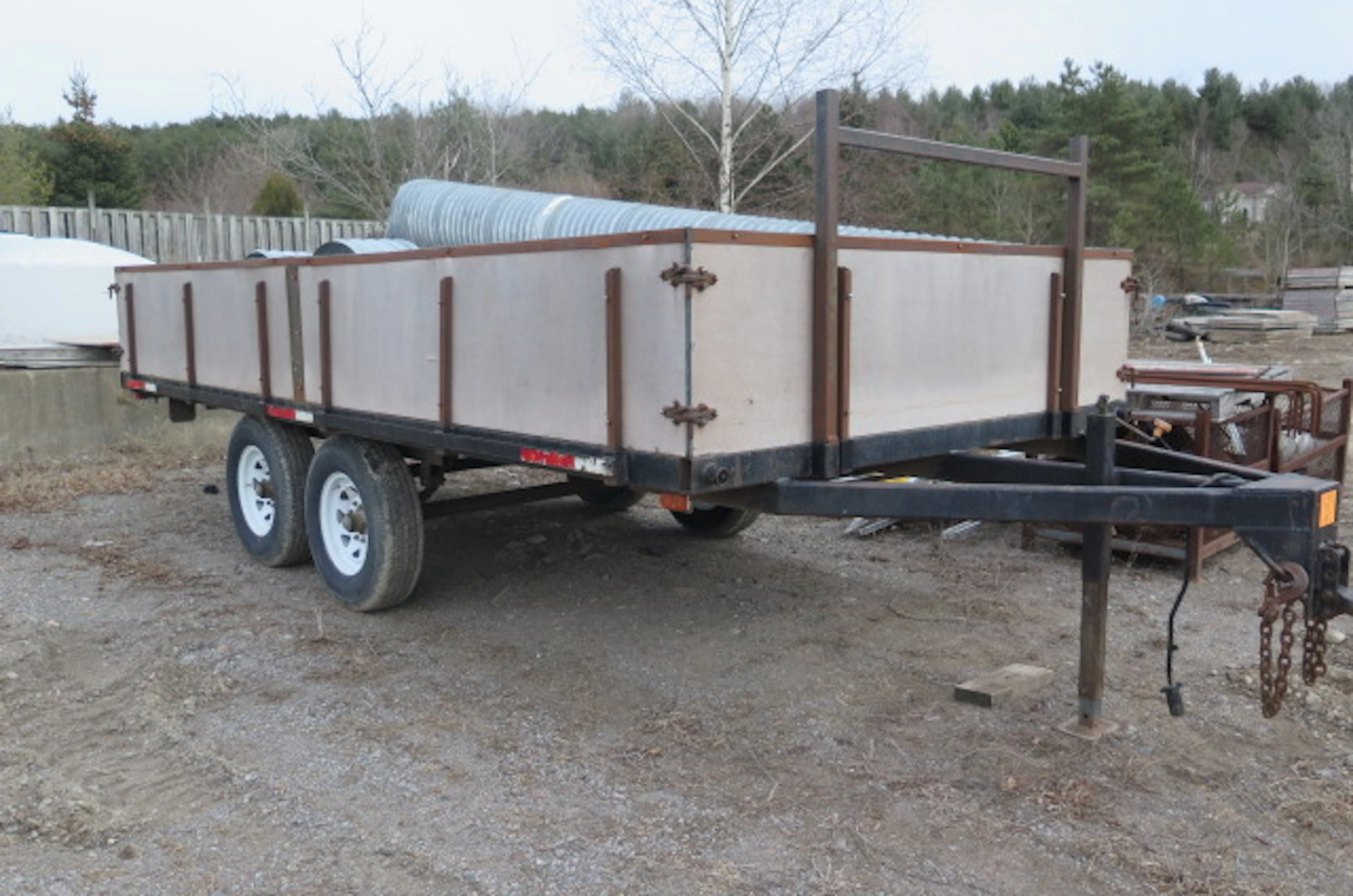 Homemade 8’ X 16’ Tandem Trailer With 6 Bolt Axles