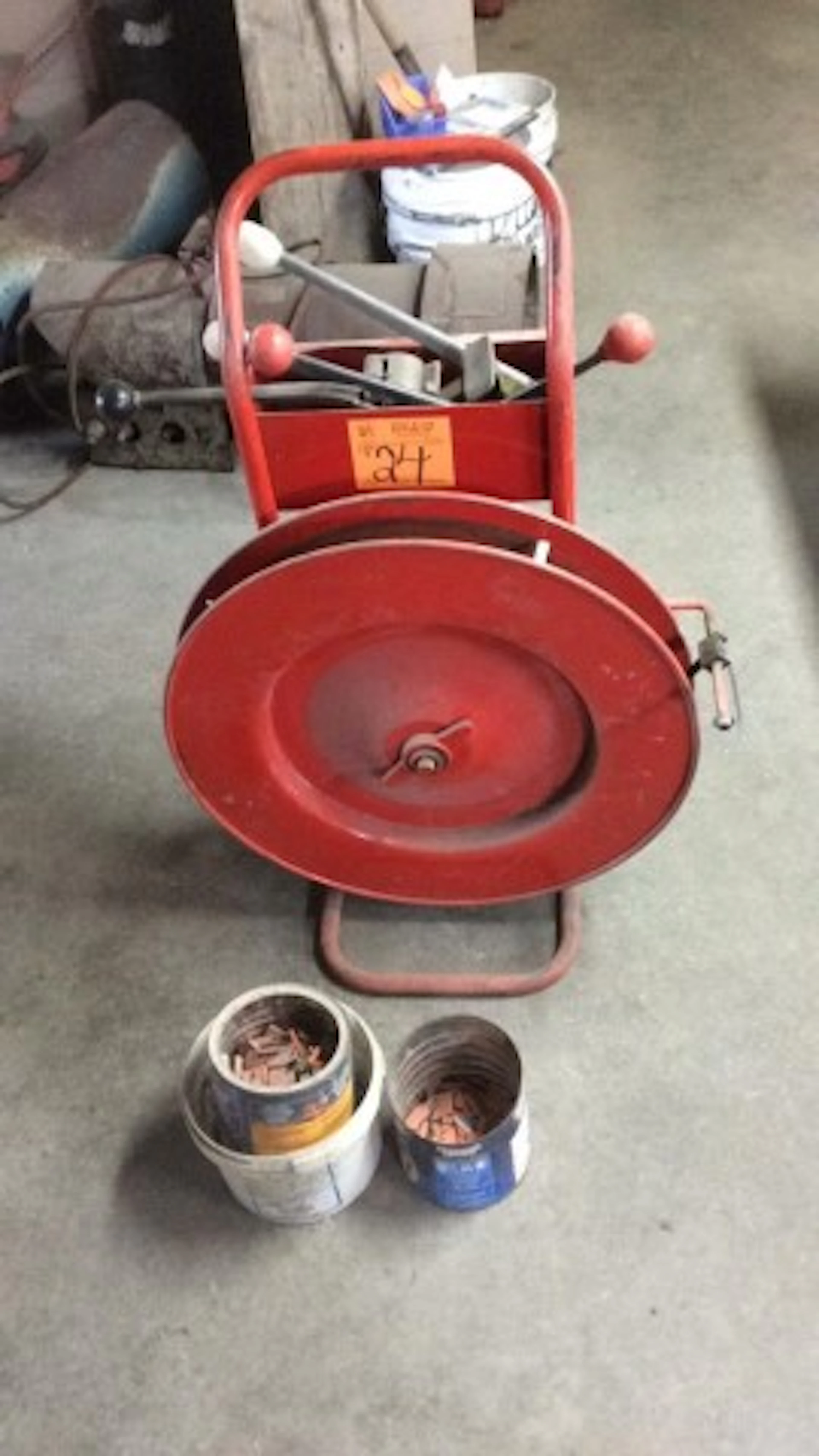 Banding Cart With Crimpers And Some Clips