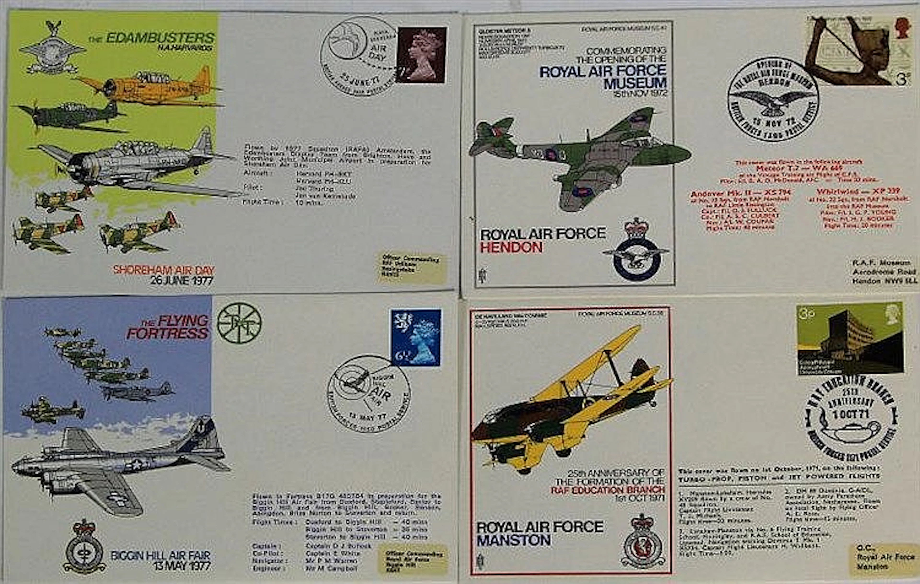 A collection of mainly British RAF First Day cover