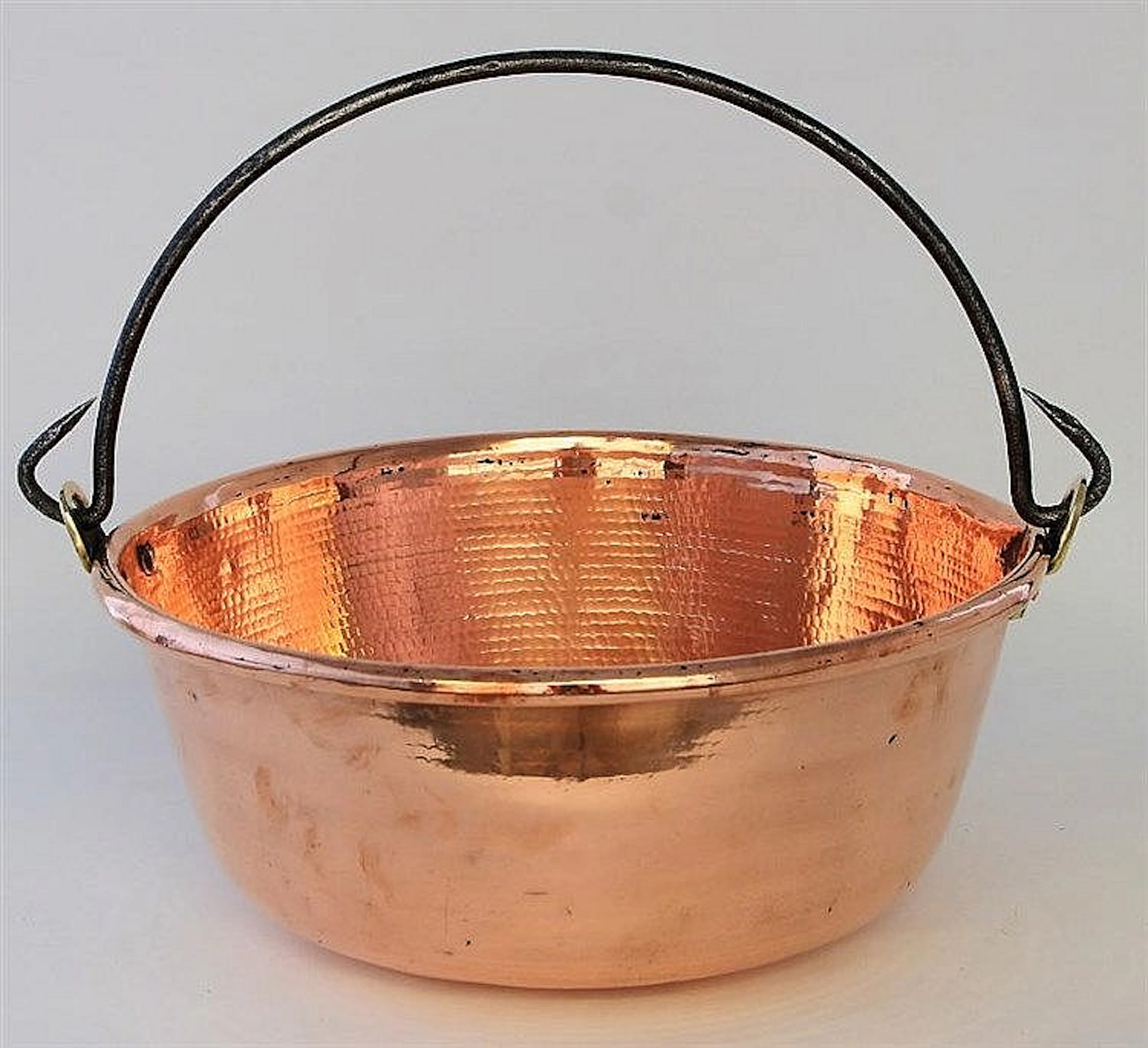 A 19th century copper pan of circular form With ca