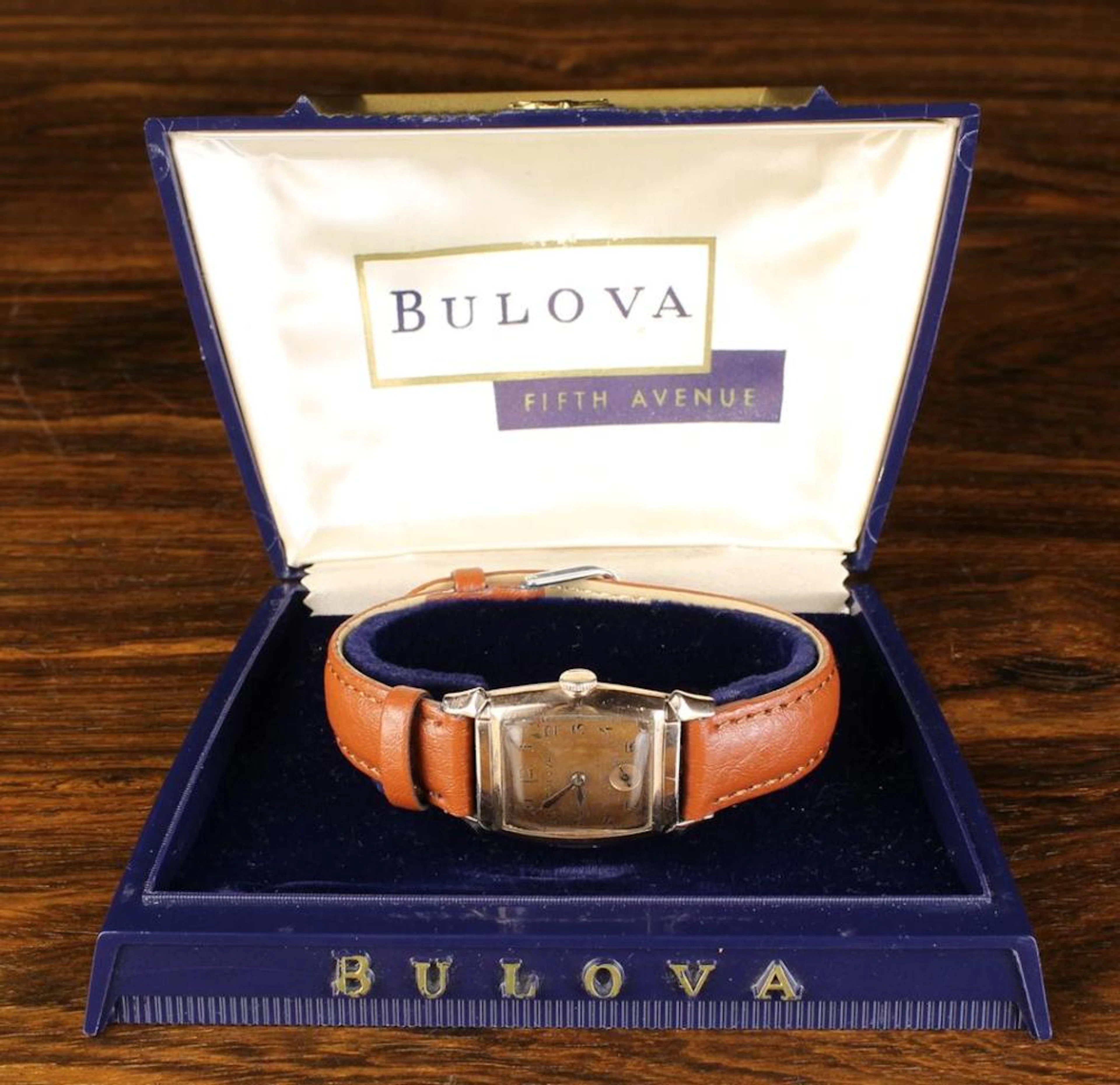 A Vintage Bulova Swiss Made 15 Jewel Wrist Watch in a...