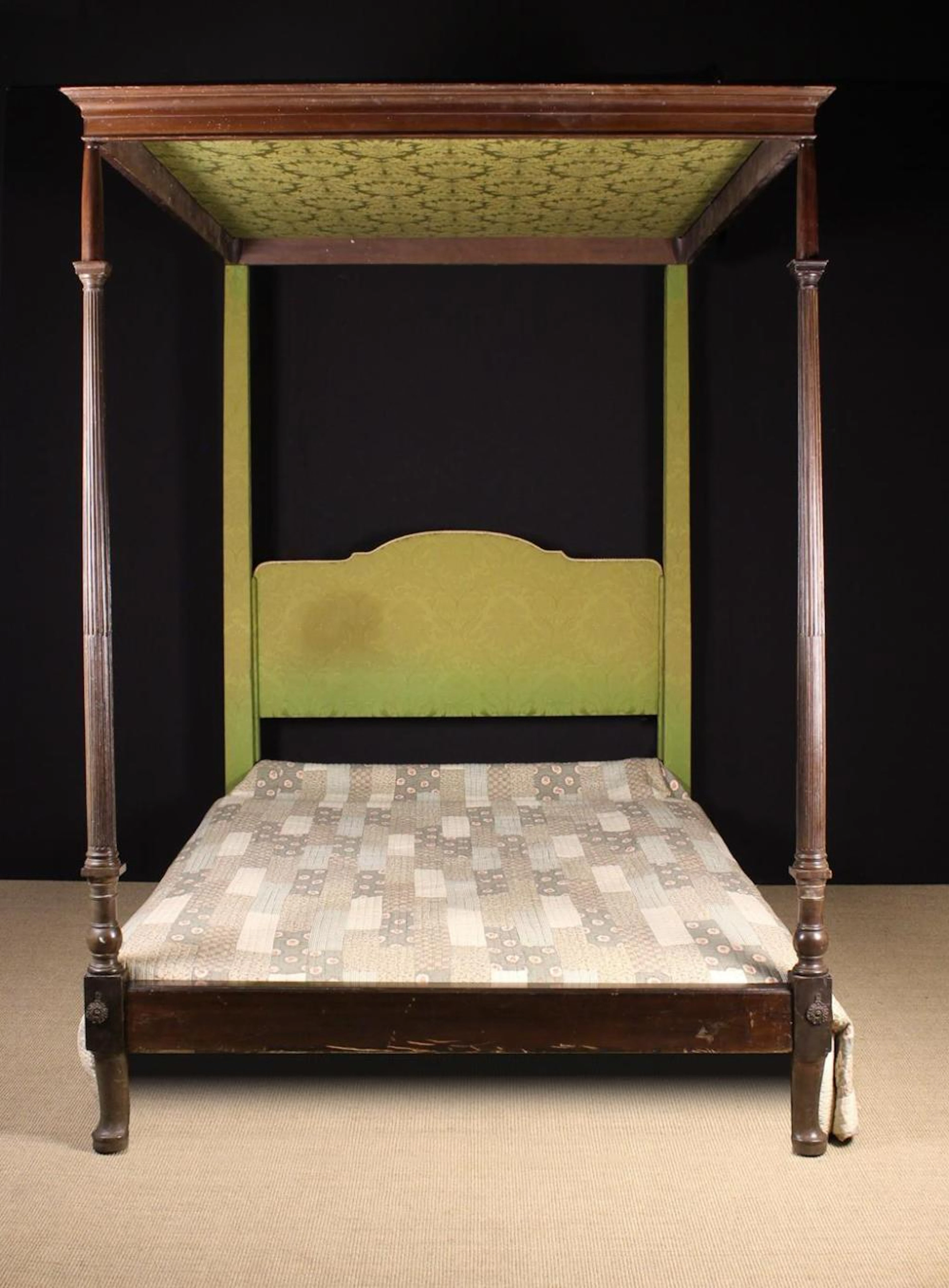 A Hepplewhite Style Four Poster Bed