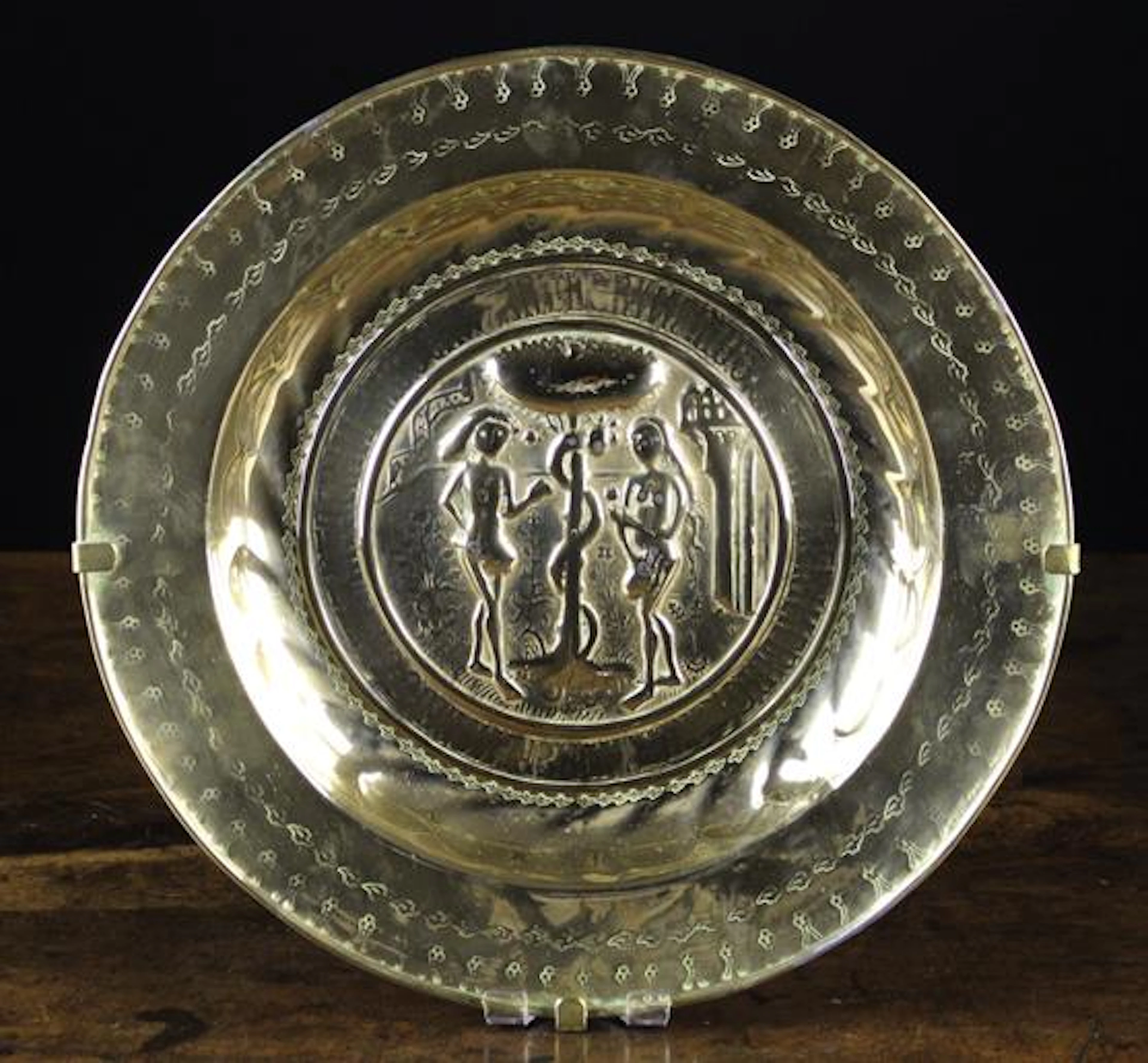 A Fine 16th Century Nuremberg Brass Alms Dish