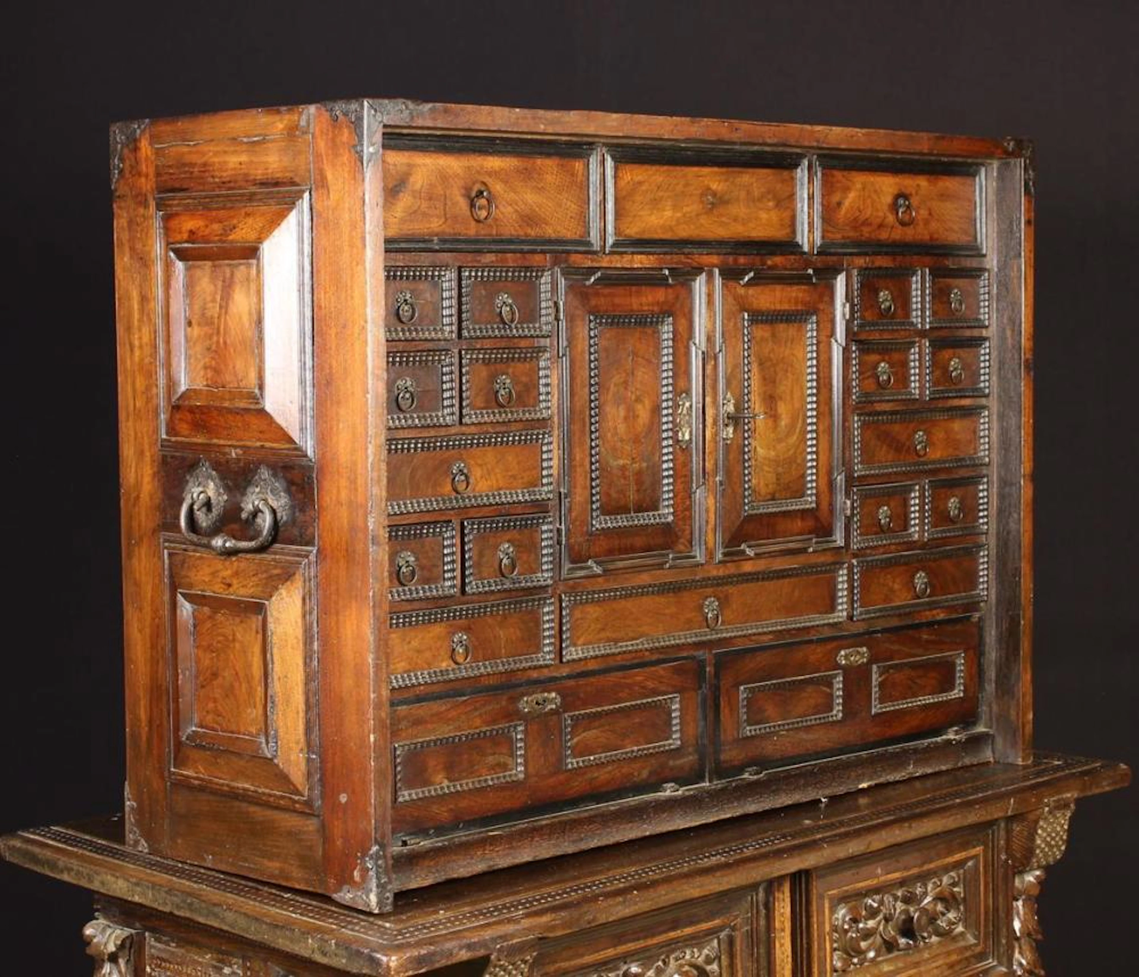 A Late 17th Century Walnut Bargueño