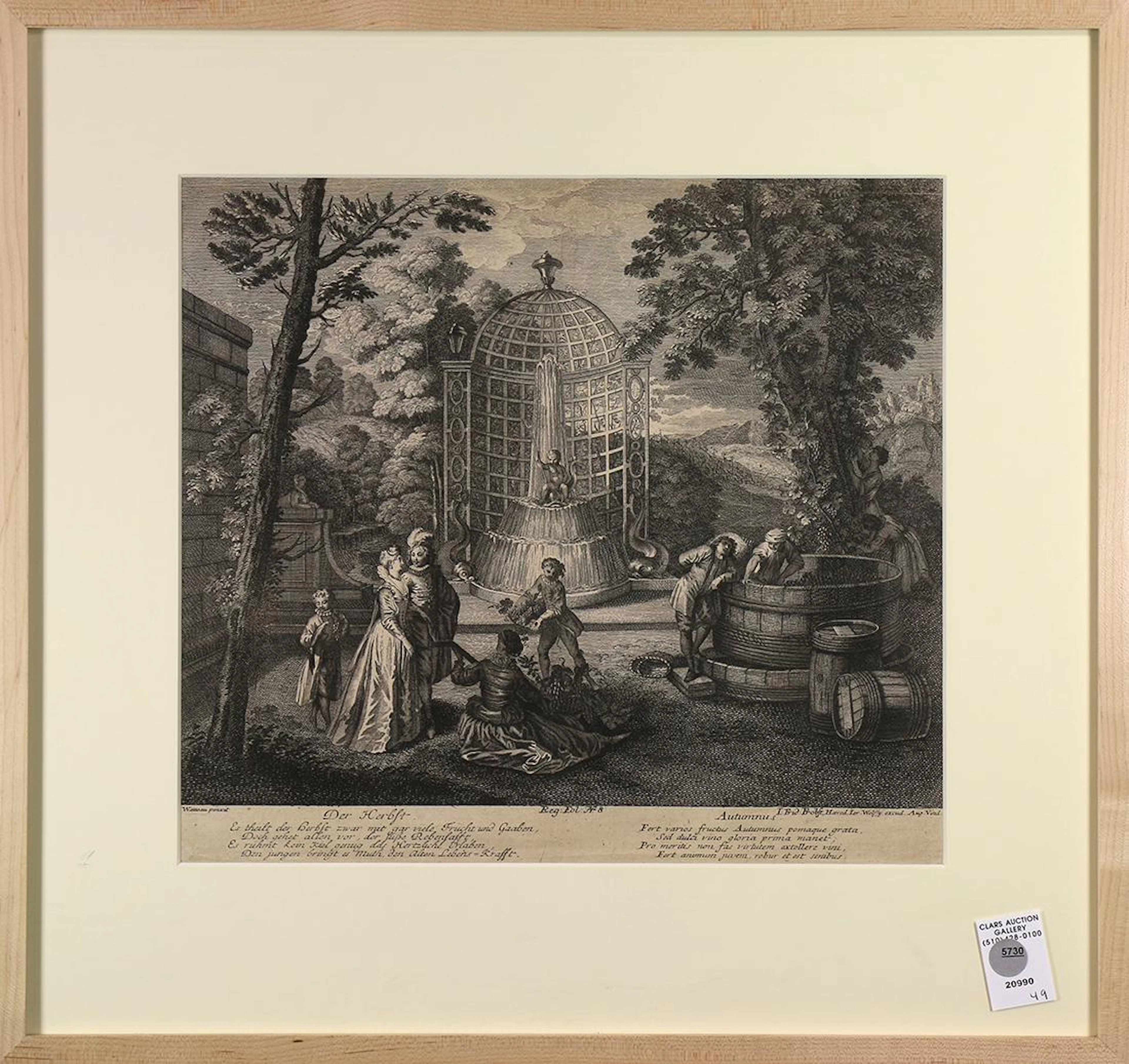 Print, After Jean-Antoine Watteau, The Autumn Harvest