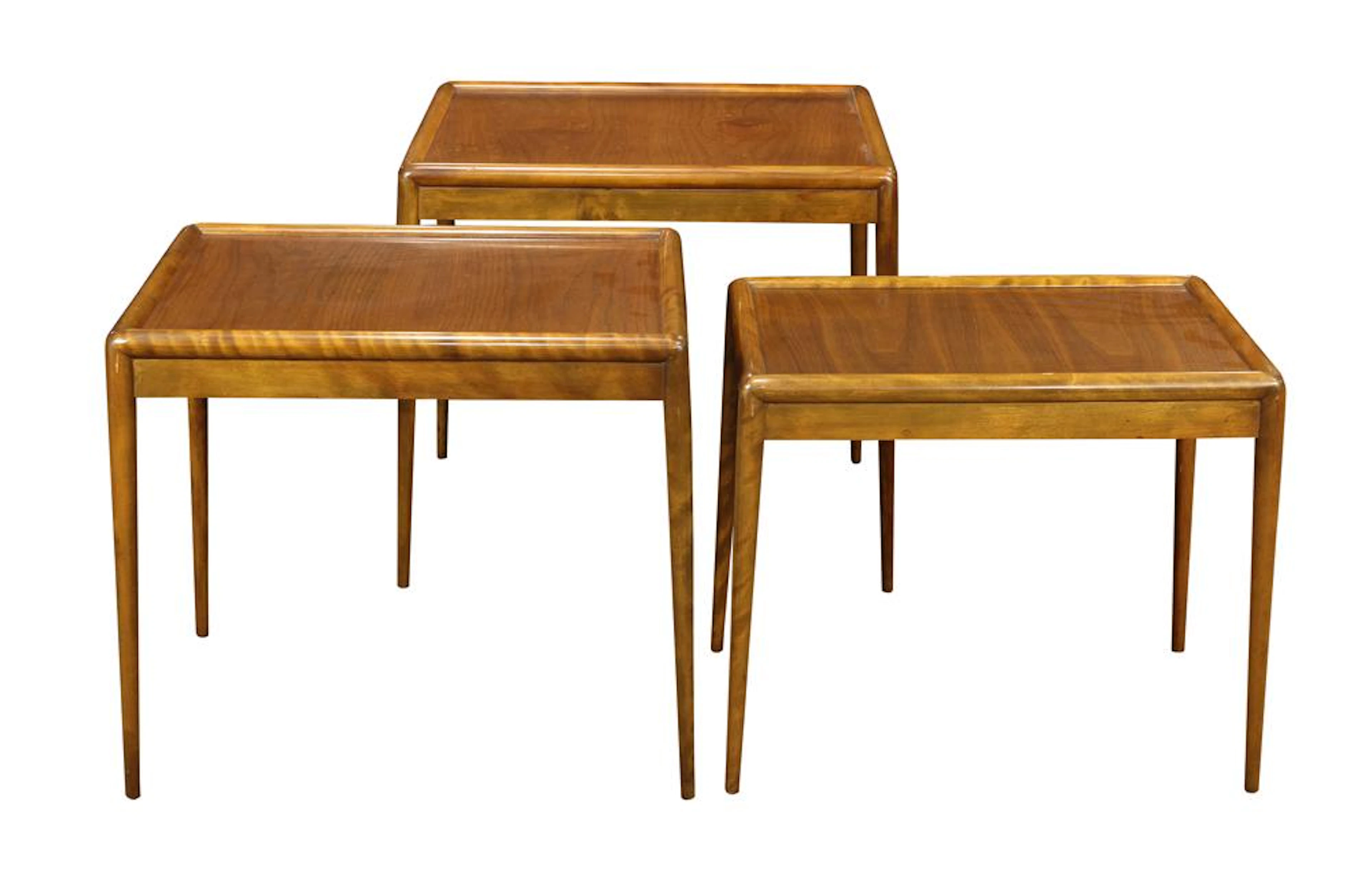 (lot of 3) TH Robsjohn Gibbings for Widdicomb teak
