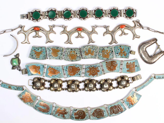 Collection of multi-stone, mixed metal jewelry