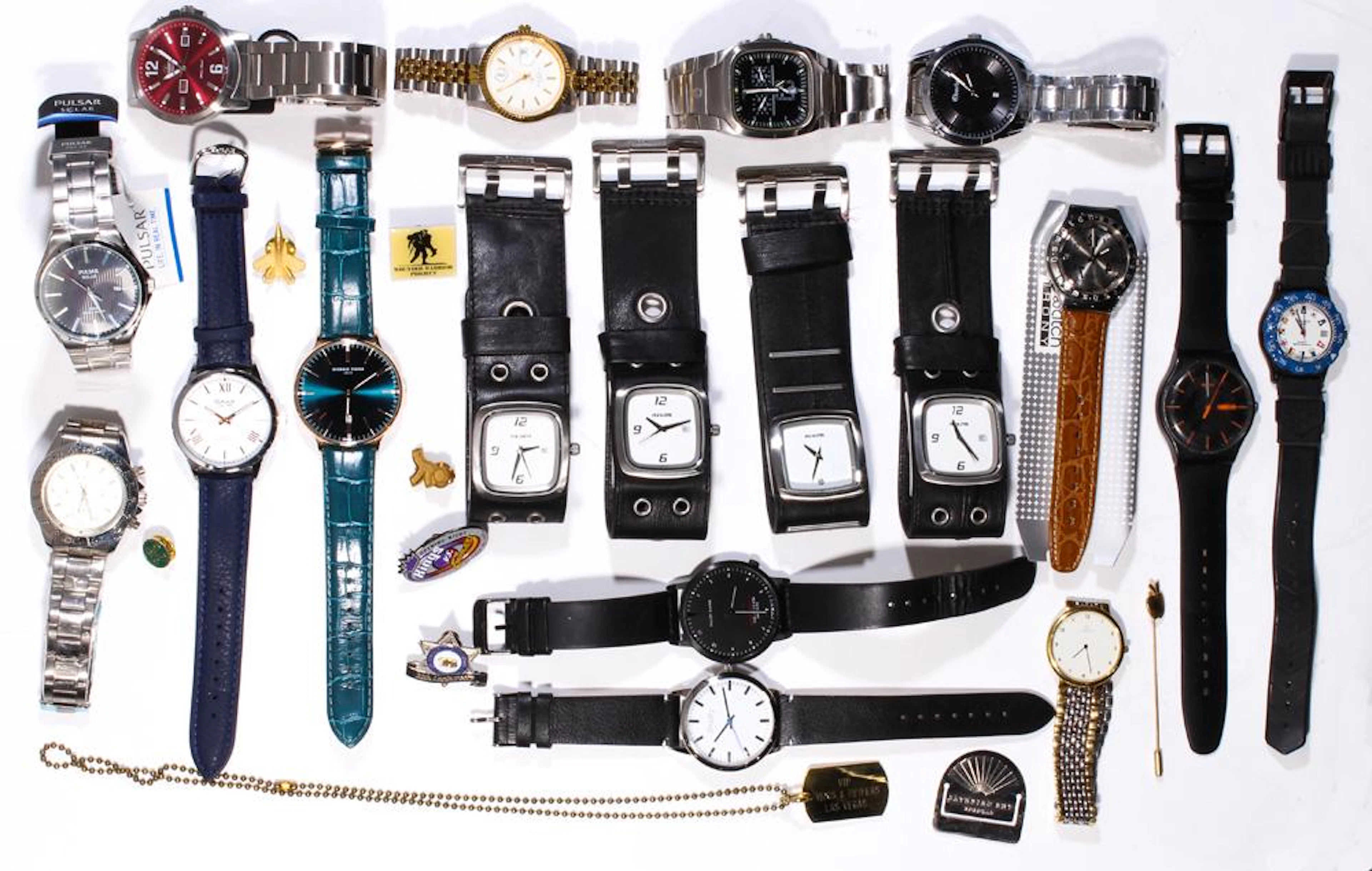 Collections of watches and jewelry
