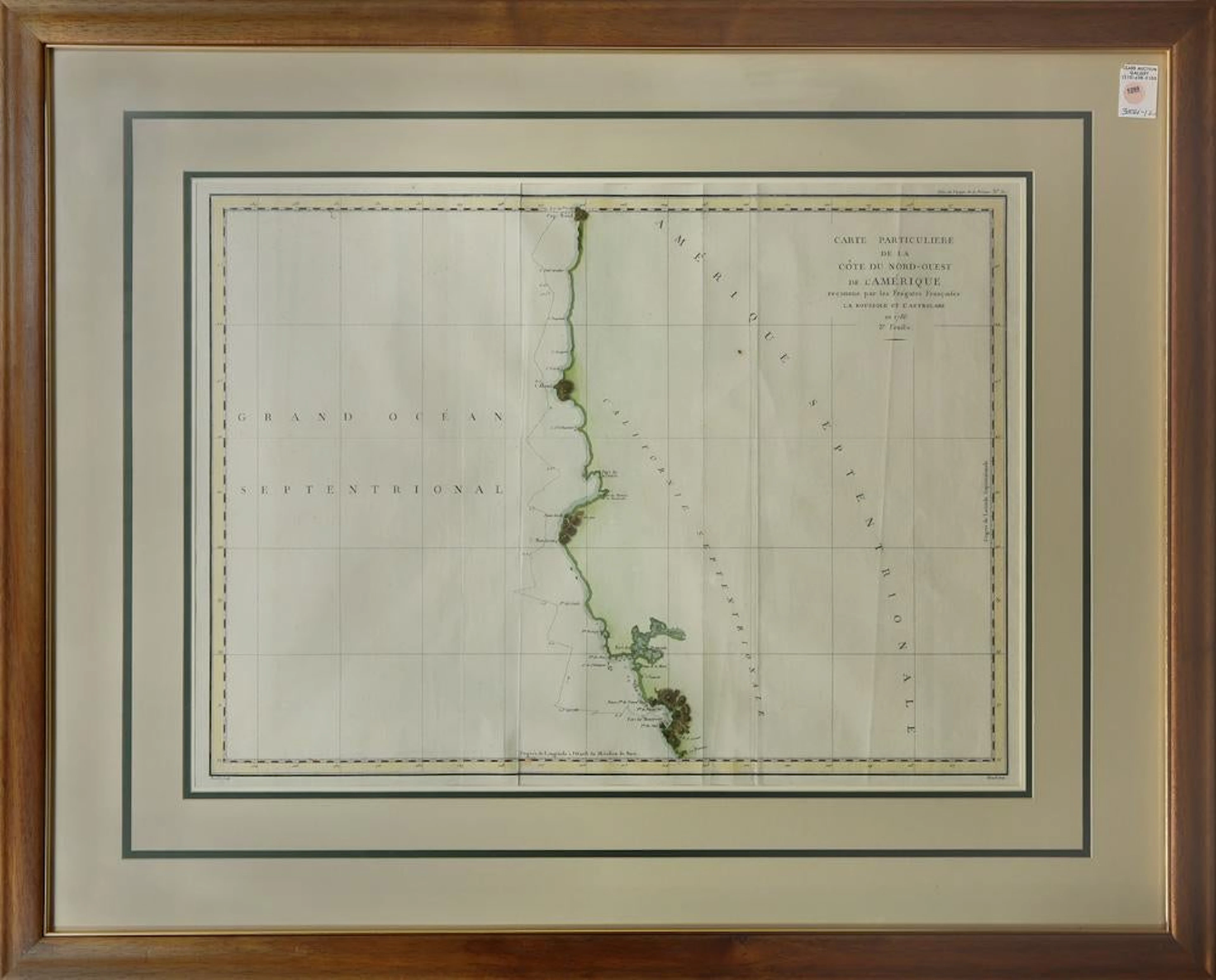 Map, Jean Francois Galaup de la Perouse