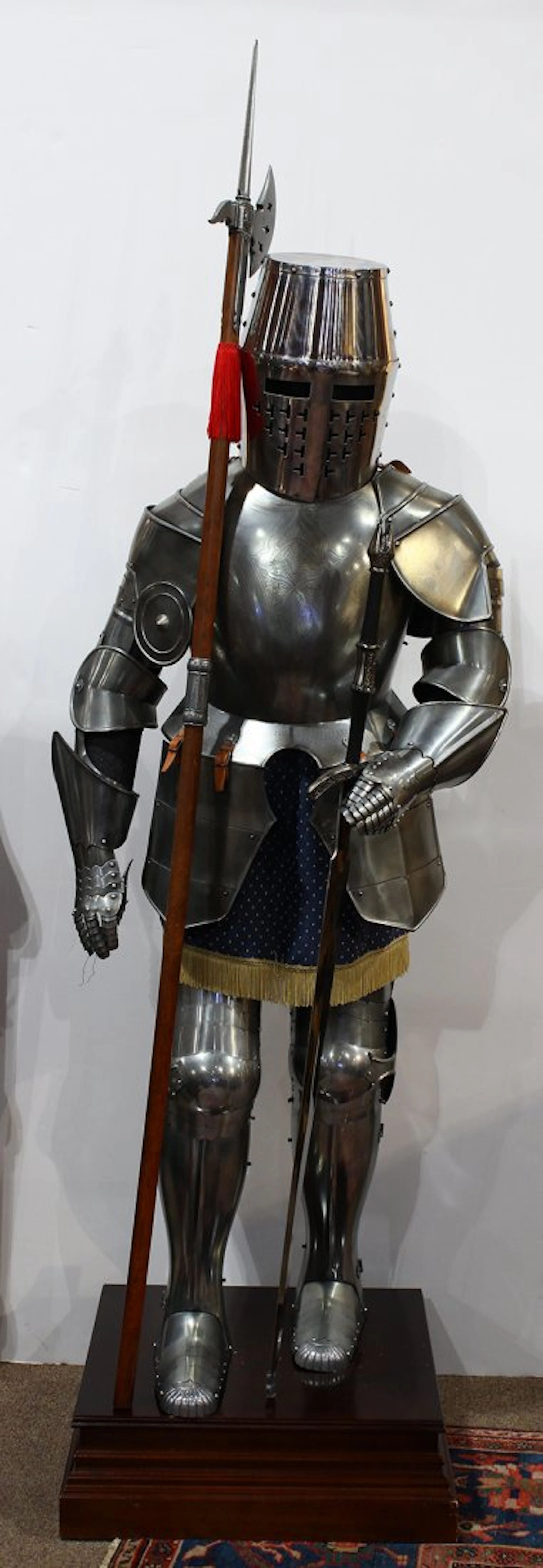 Medieval knight's suit of armor, the 17th century