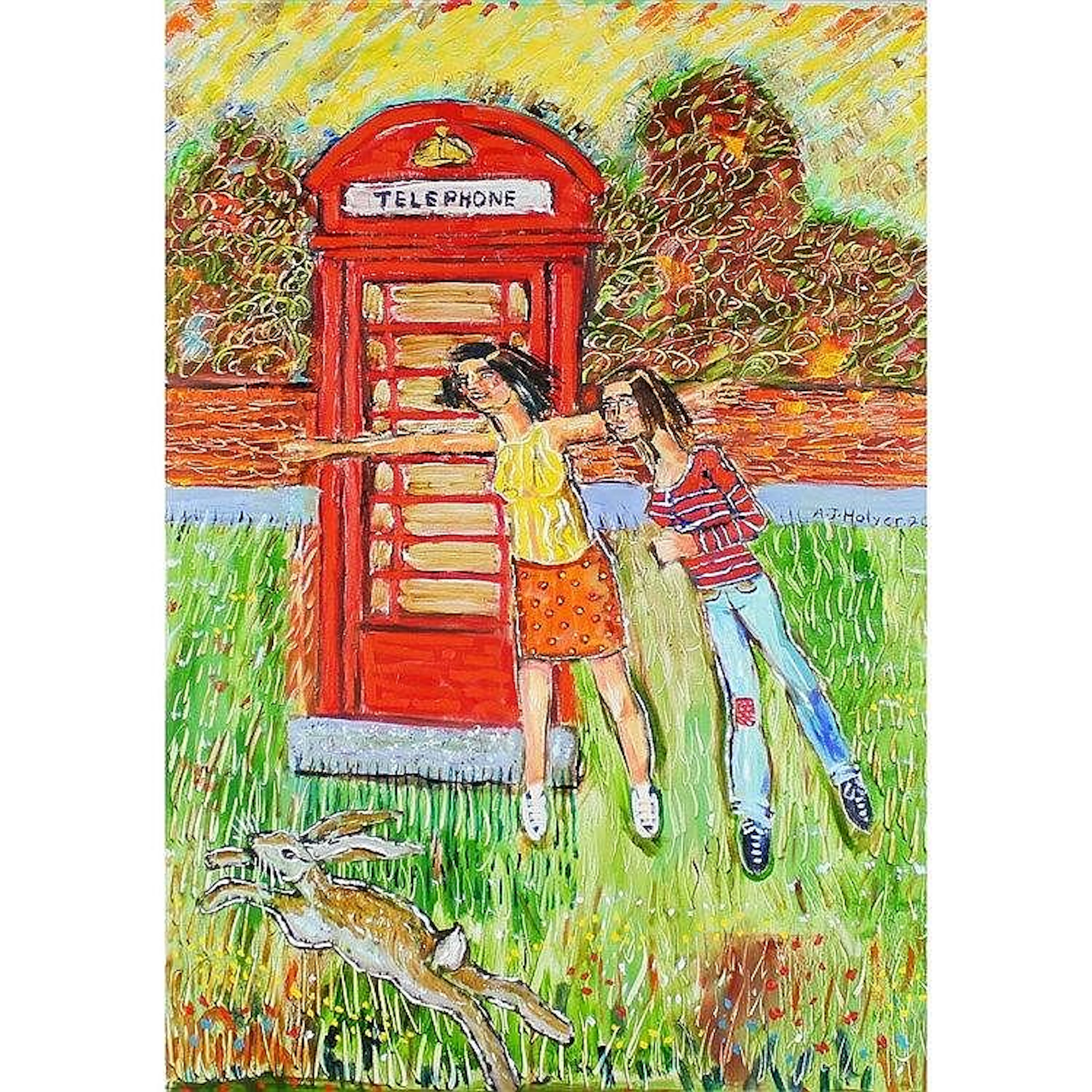 Holyer, Andy b1959 British AR, Folk Singers at Egerton. 27.25 x 19.5 ins.,